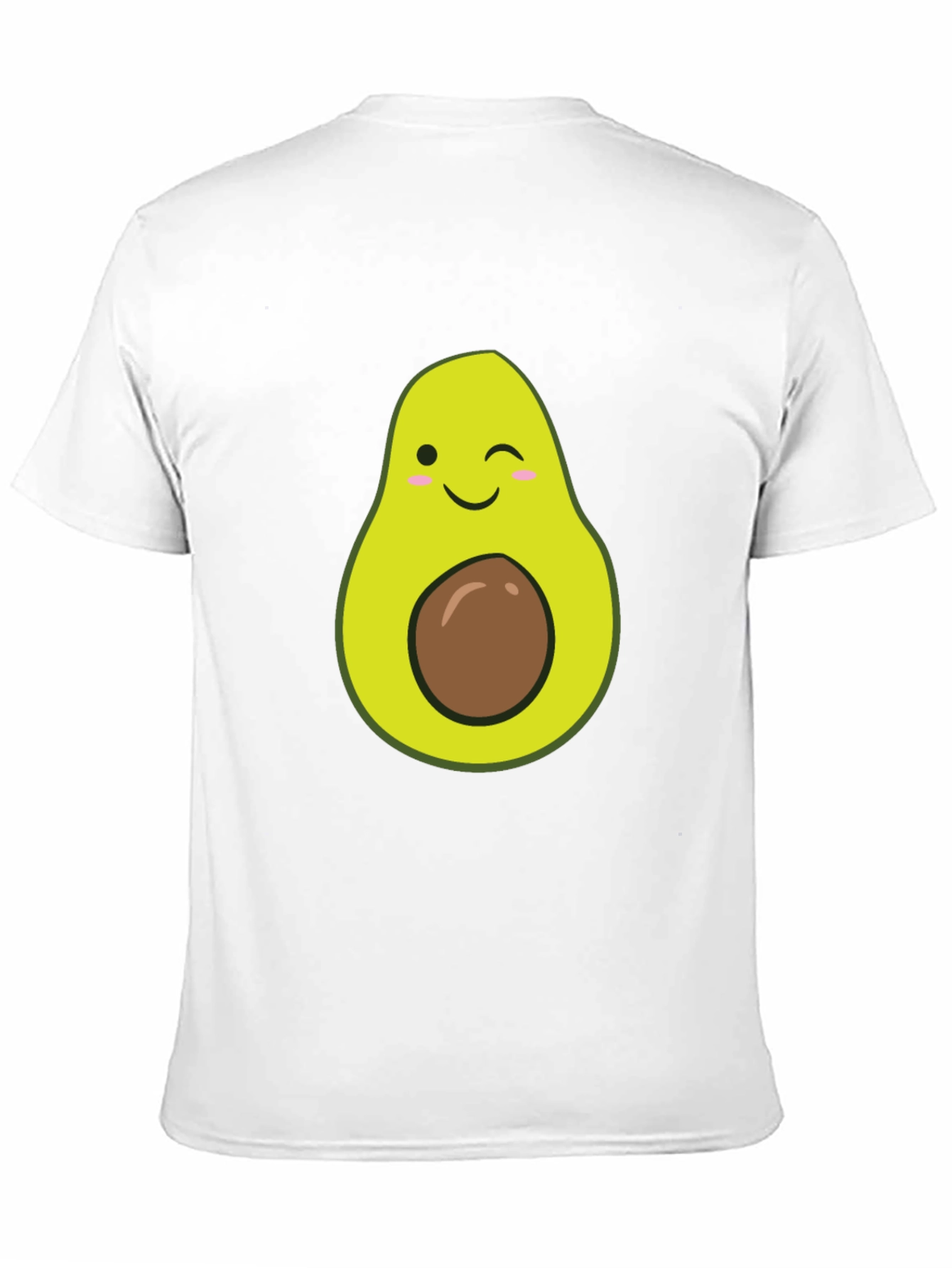 Winking Avocado Graphic Tee - Black Casual T-Shirt