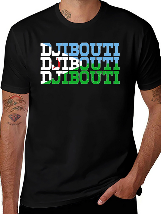 Djibouti Flag Graphic T-Shirt