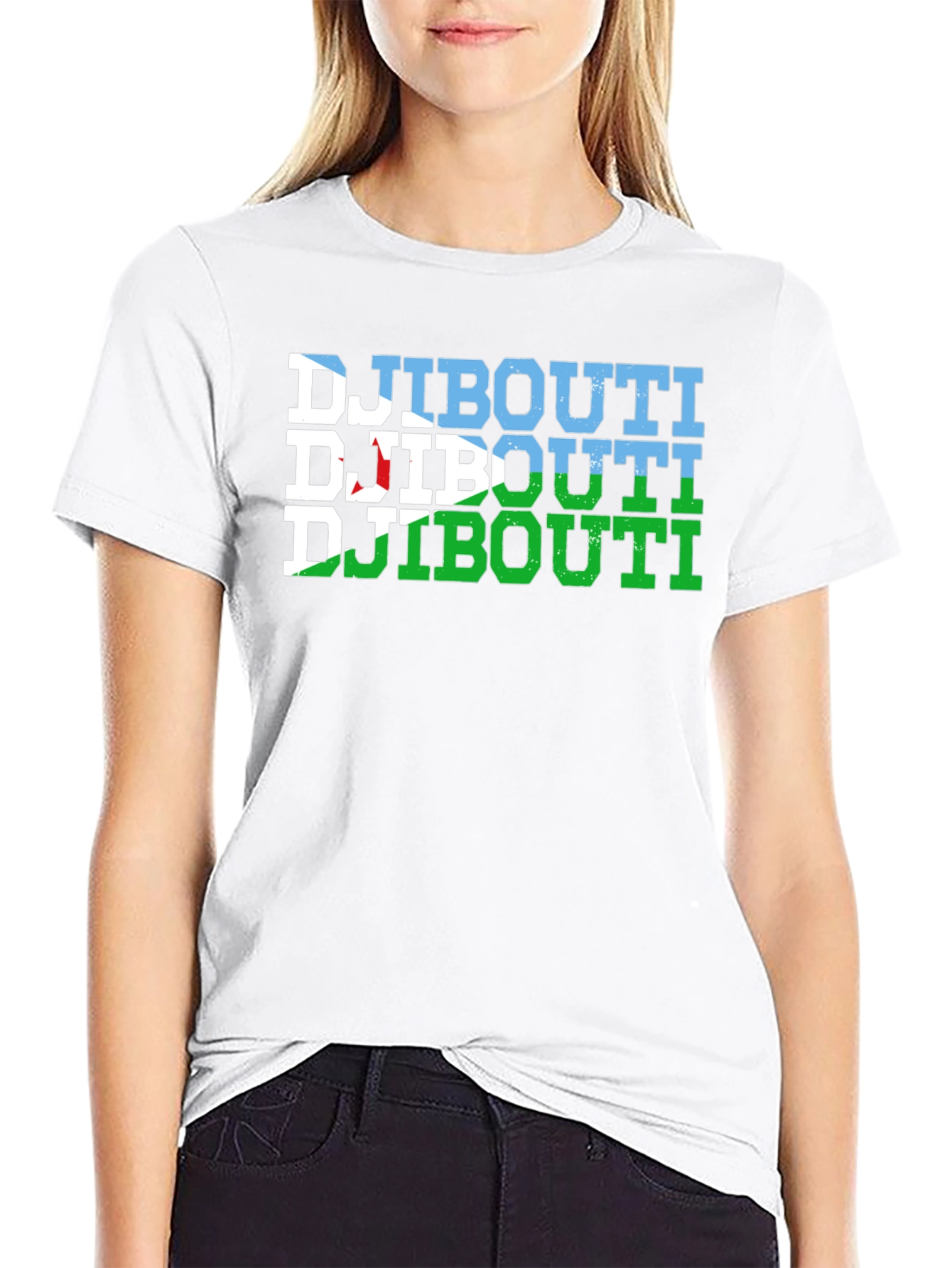 Djibouti Flag Graphic T-Shirt