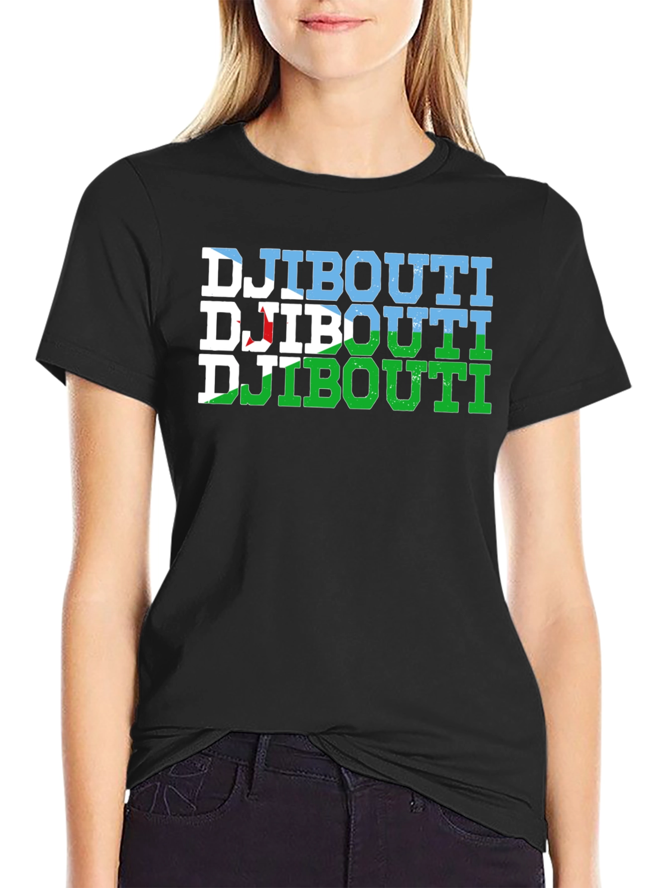 Djibouti Flag Graphic T-Shirt
