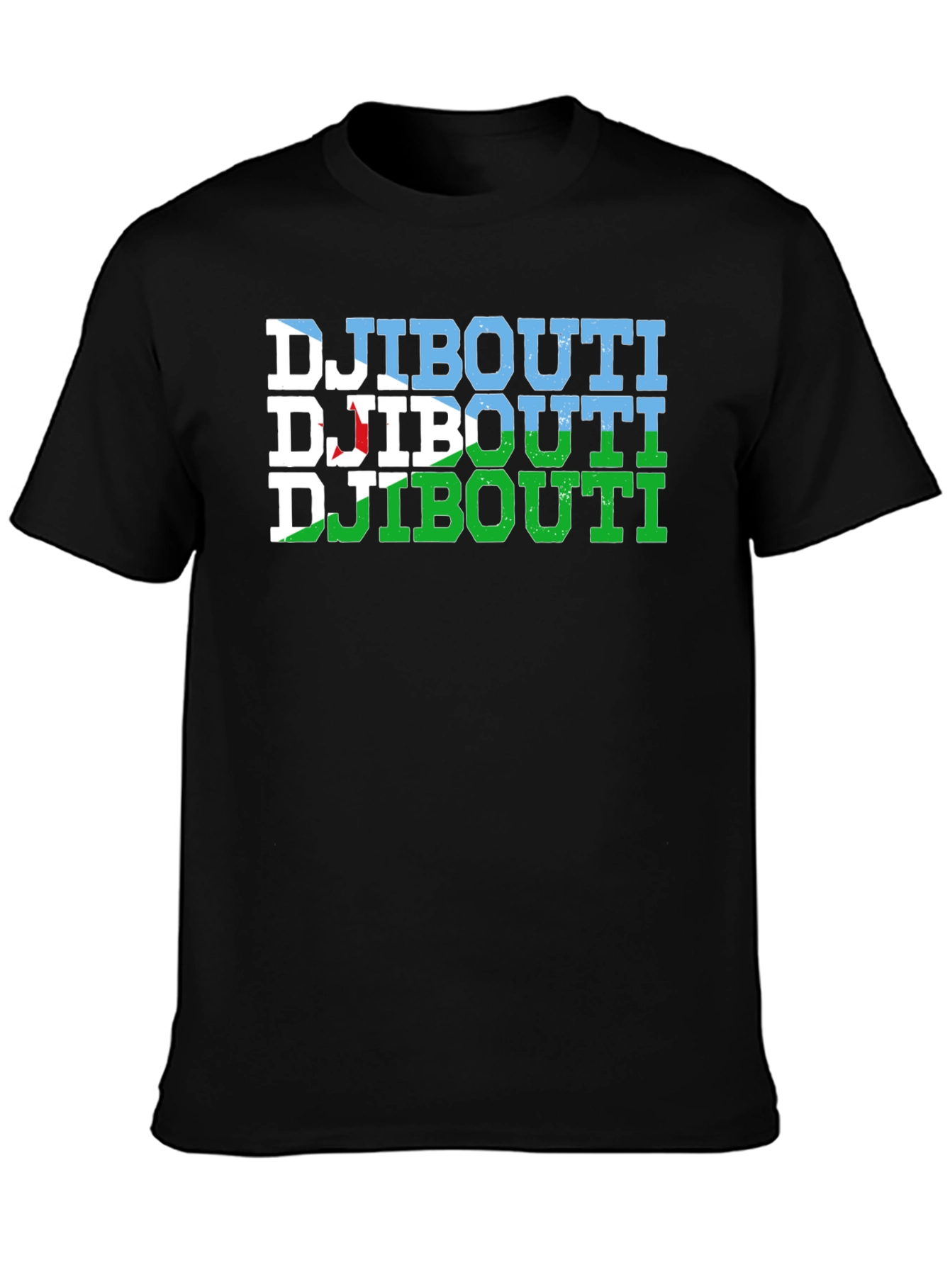 Djibouti Flag Graphic T-Shirt