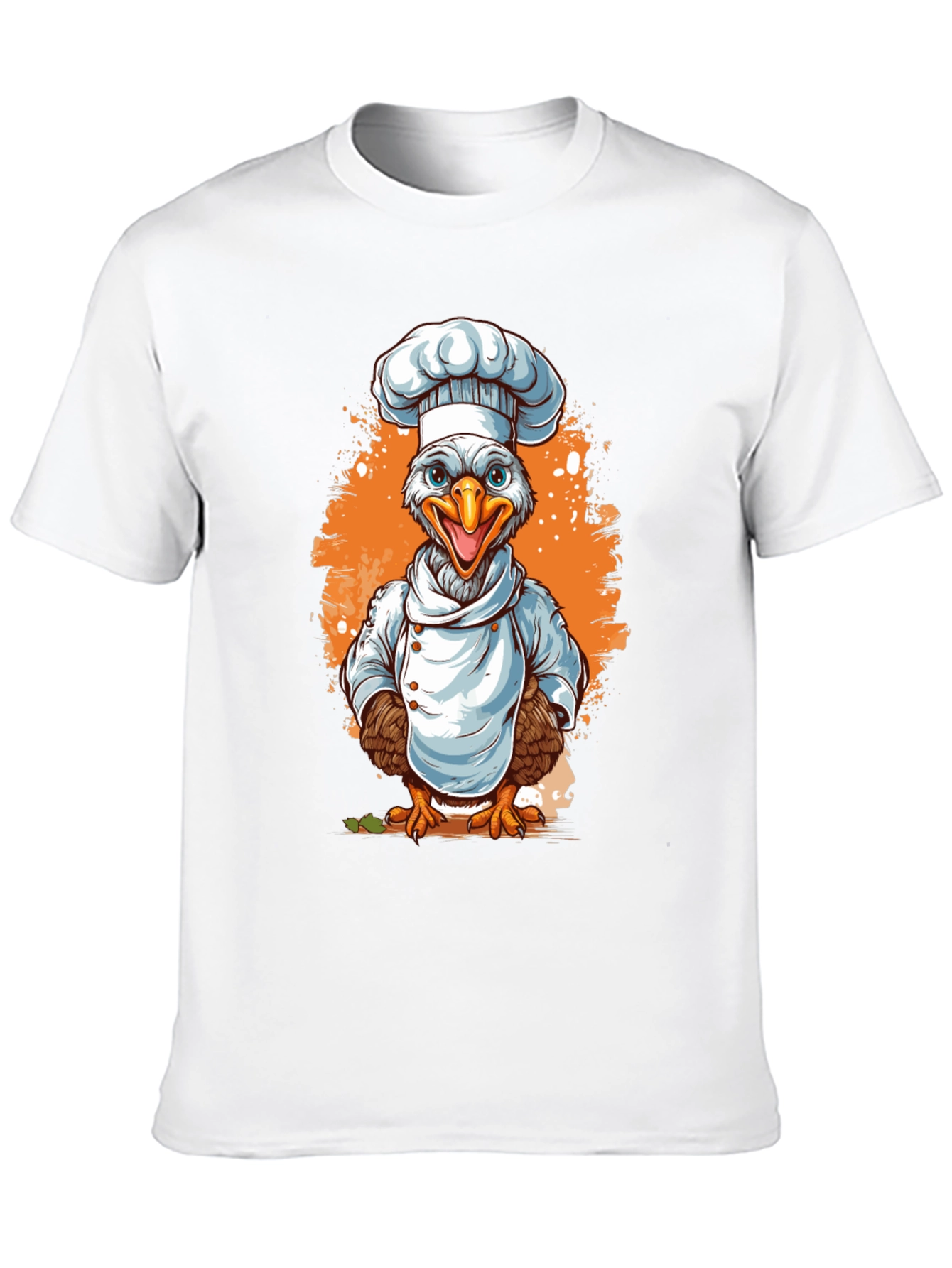 Chef Chicken Graphic Tee - Culinary Bird T-Shirt