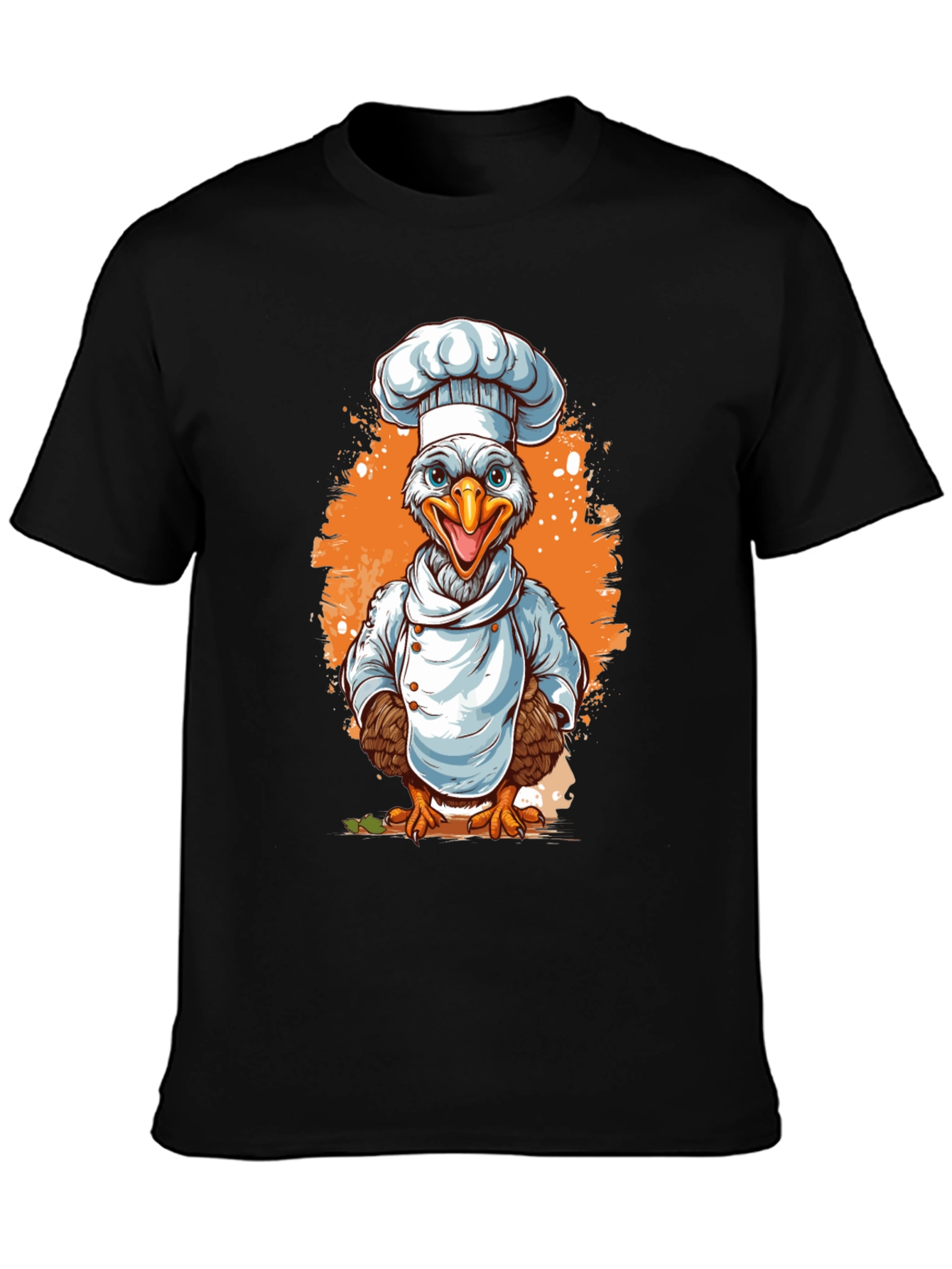 Chef Chicken Graphic Tee - Culinary Bird T-Shirt