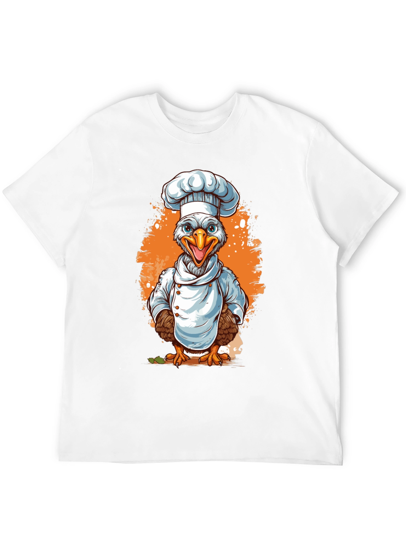 Chef Chicken Graphic Tee - Culinary Bird T-Shirt