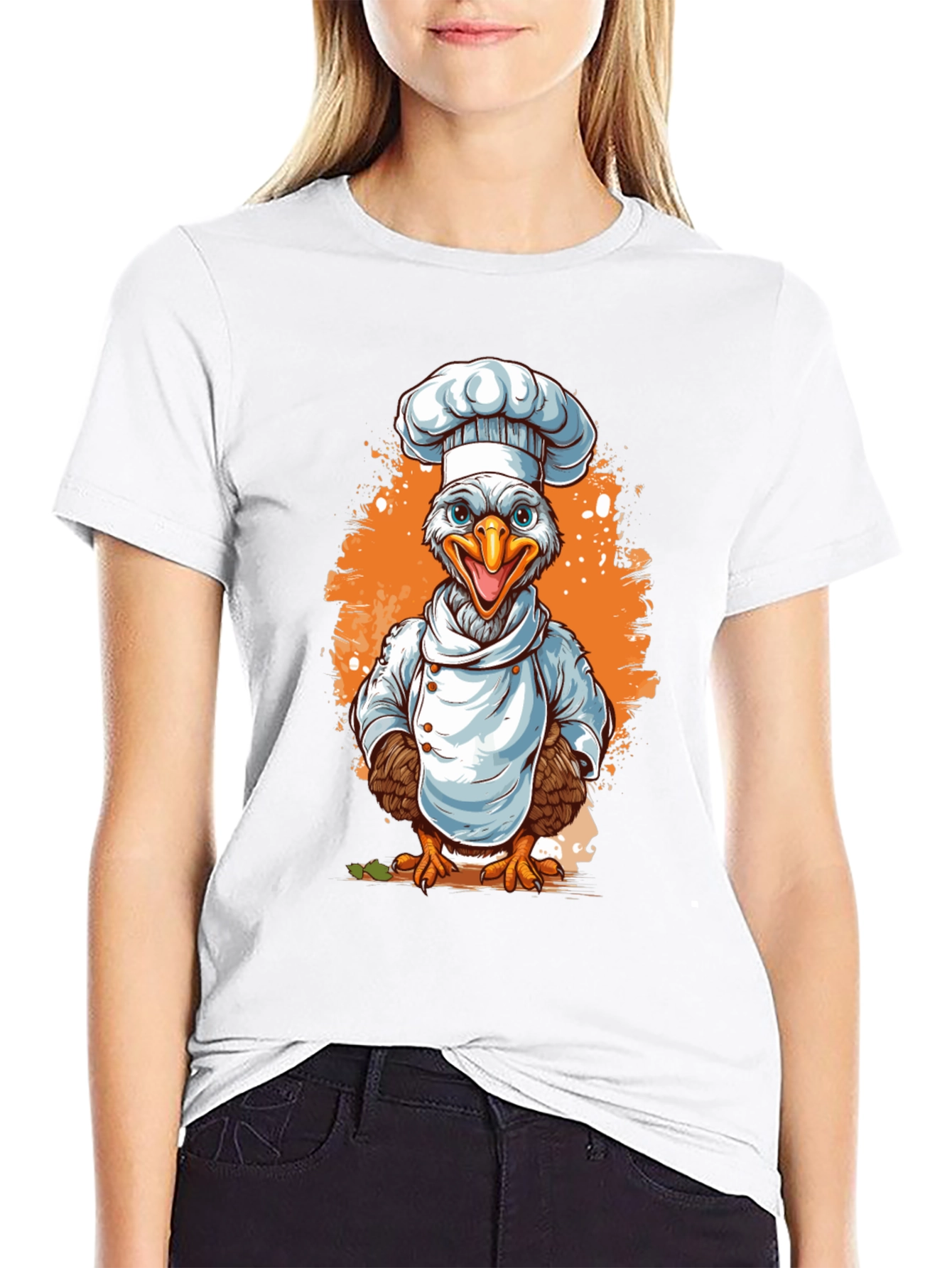 Chef Chicken Graphic Tee - Culinary Bird T-Shirt