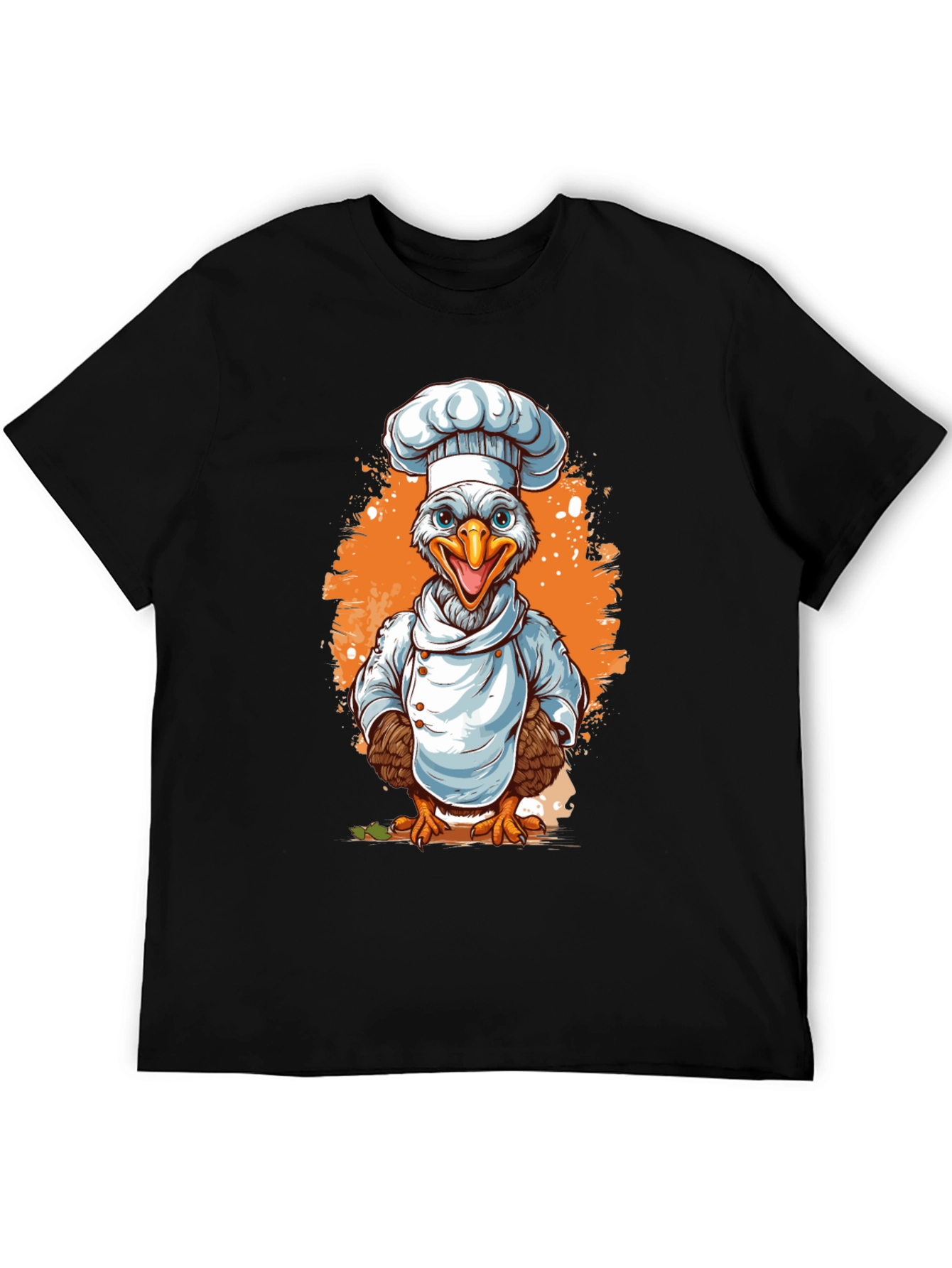 Chef Chicken Graphic Tee - Culinary Bird T-Shirt