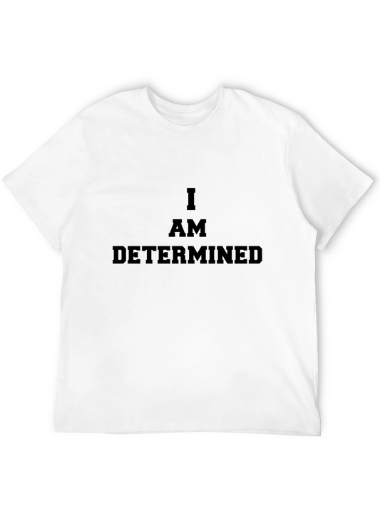 Determined Black T-Shirt - Motivational Graphic Tee