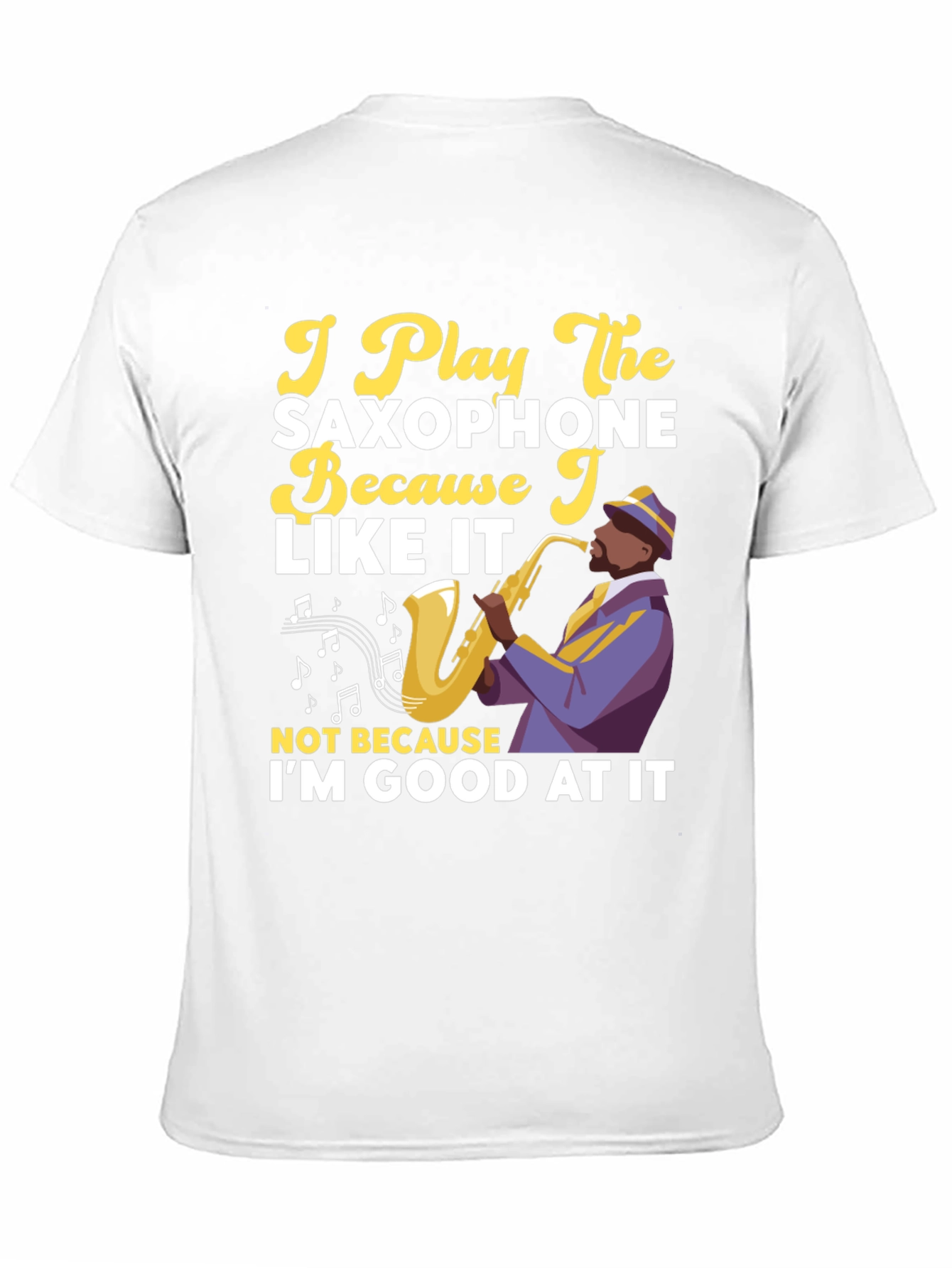 Saxophone Player Graphic Tee - Music Lovers T-Shirt