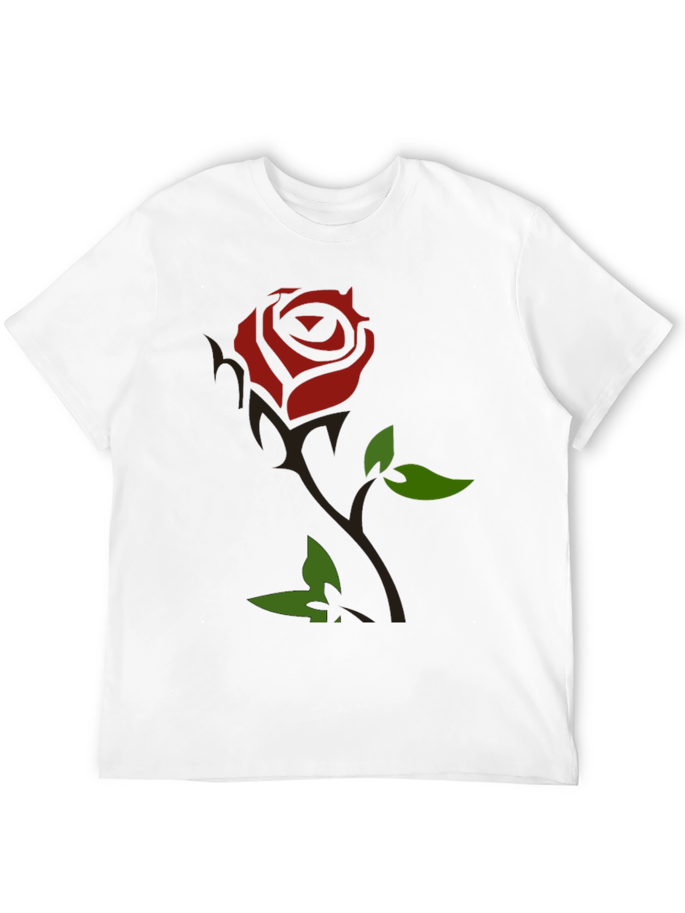 Rose Graphic Black T-Shirt
