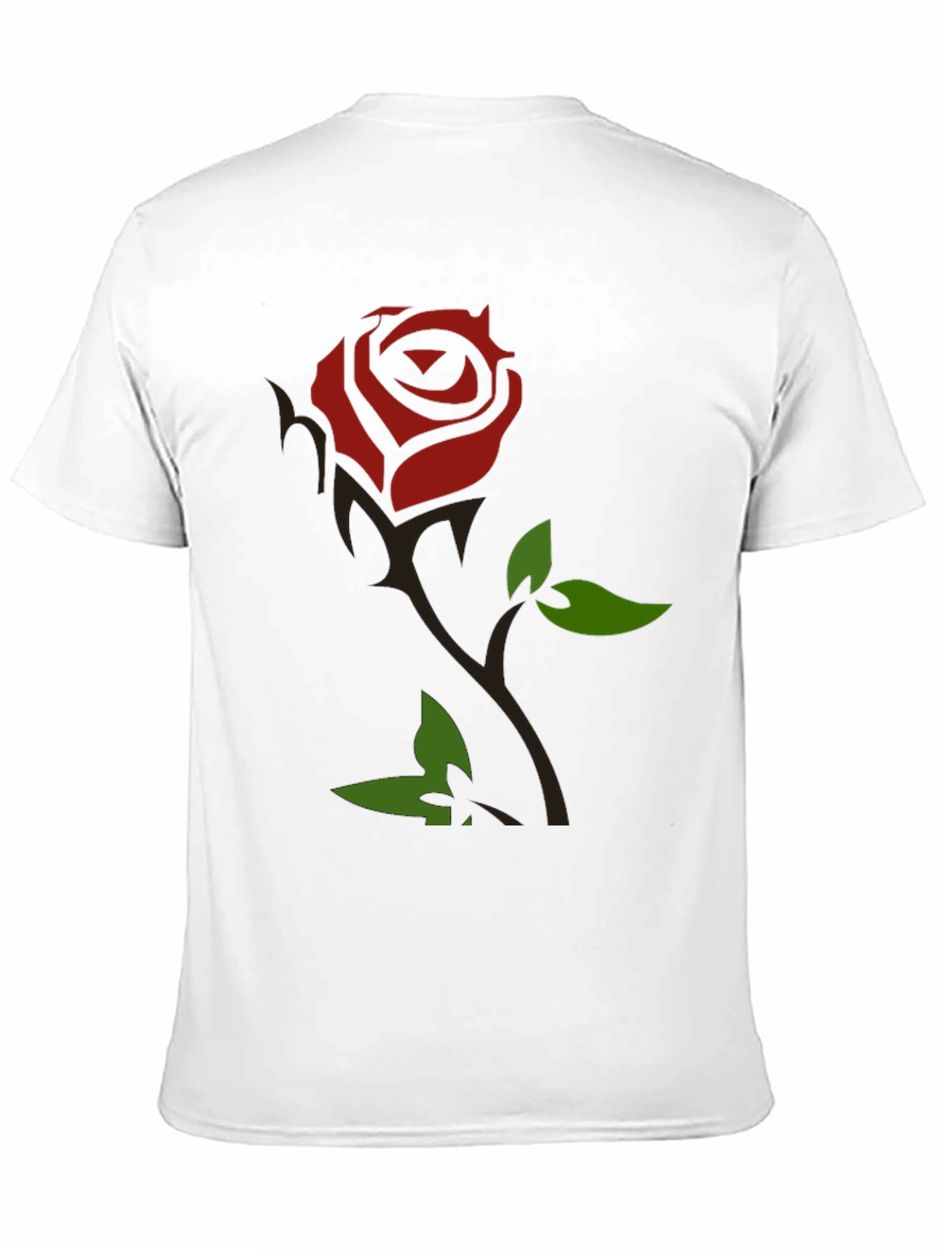 Rose Graphic Black T-Shirt