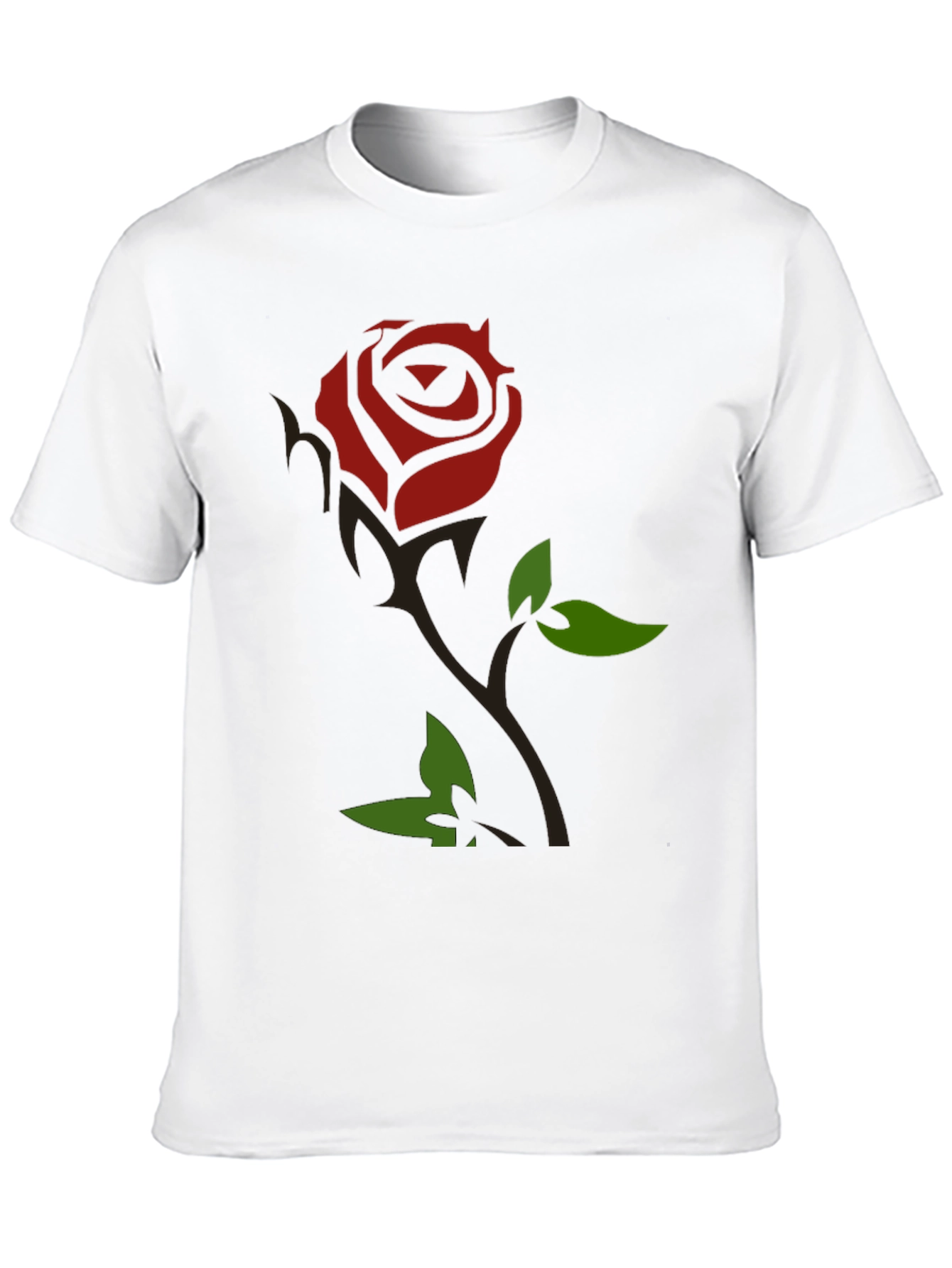 Rose Graphic Black T-Shirt