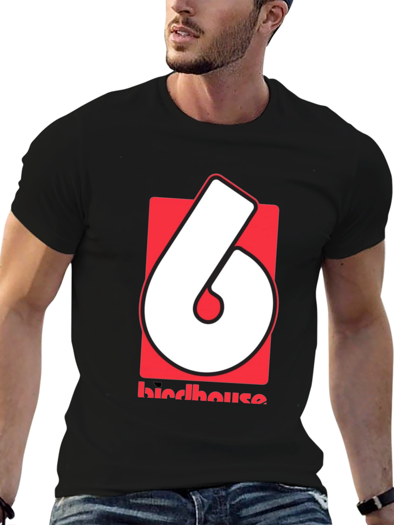 Birdhouse Skateboards T-Shirt Black Red White Graphic Tee