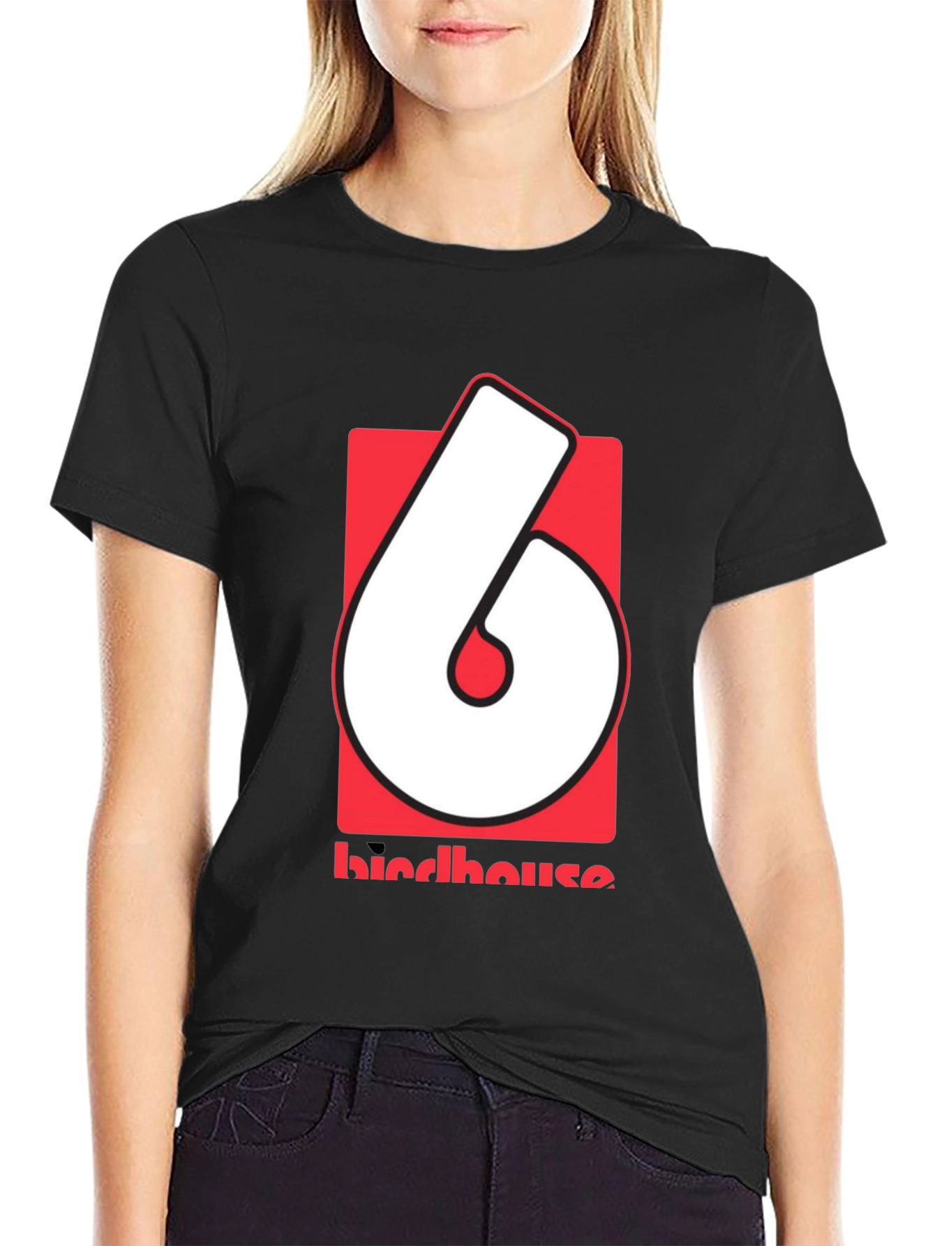 Birdhouse Skateboards T-Shirt Black Red White Graphic Tee