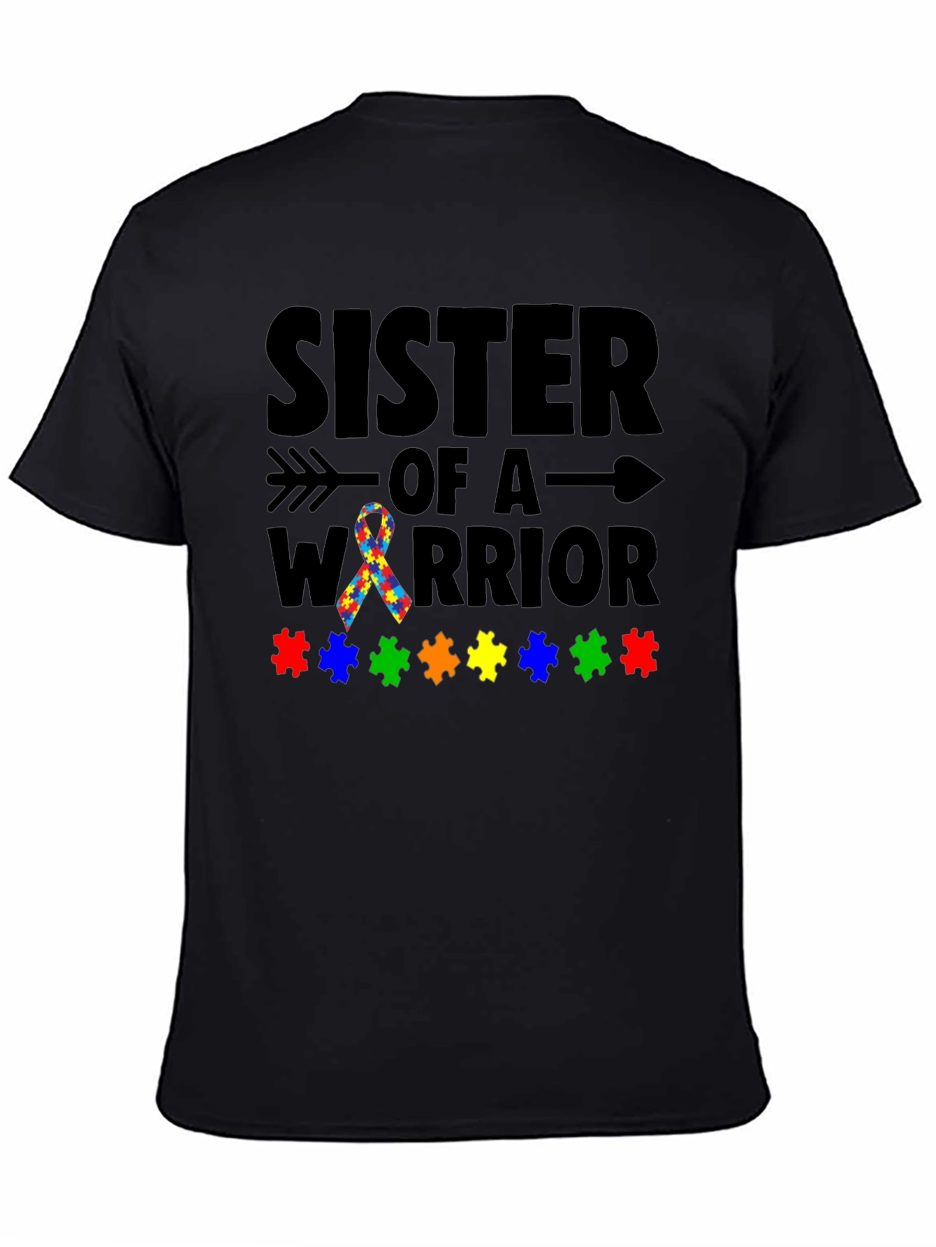 Sister of a Warrior Autism Awareness T-Shirt