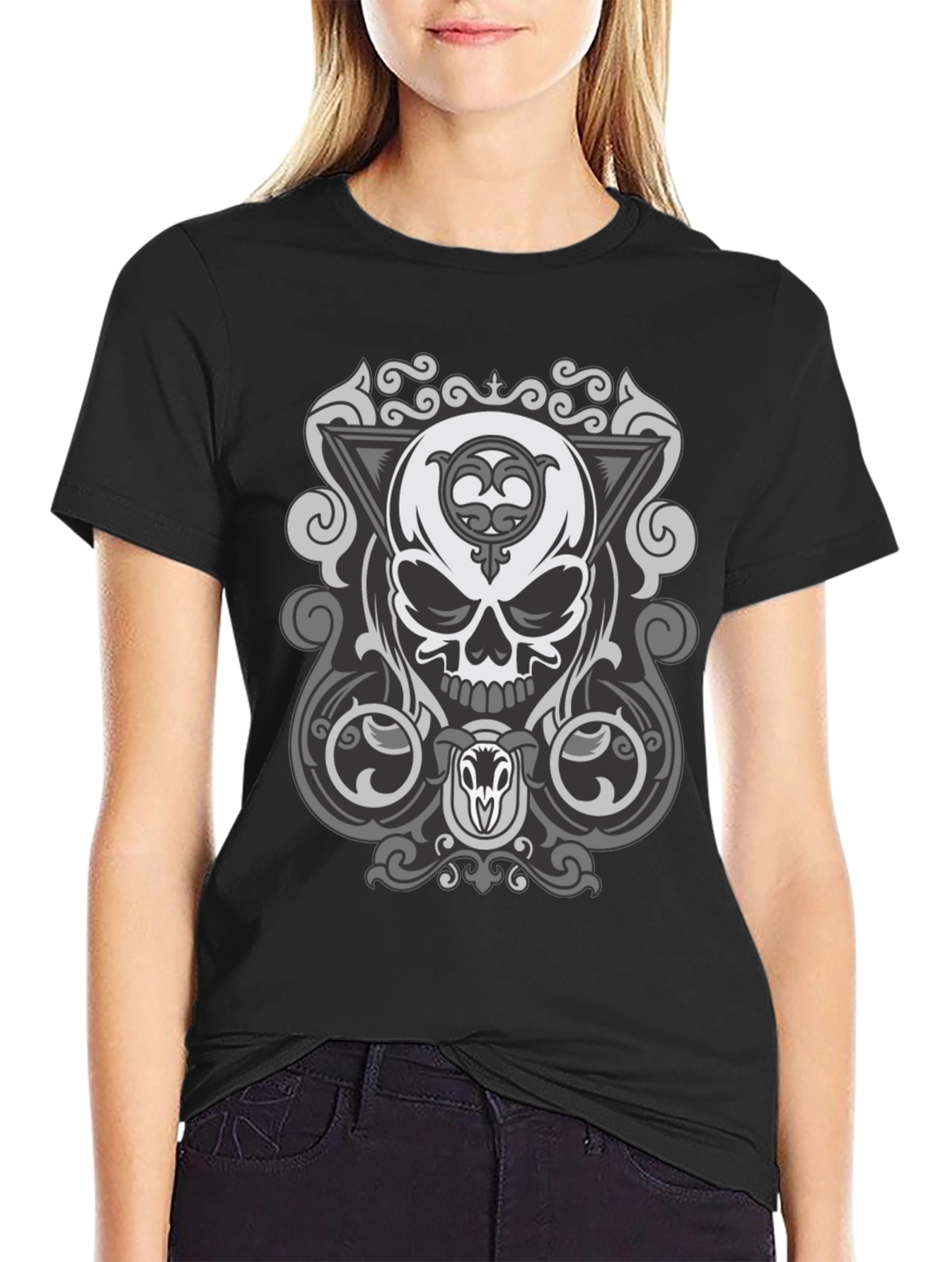 Skull Graphic Black T-Shirt