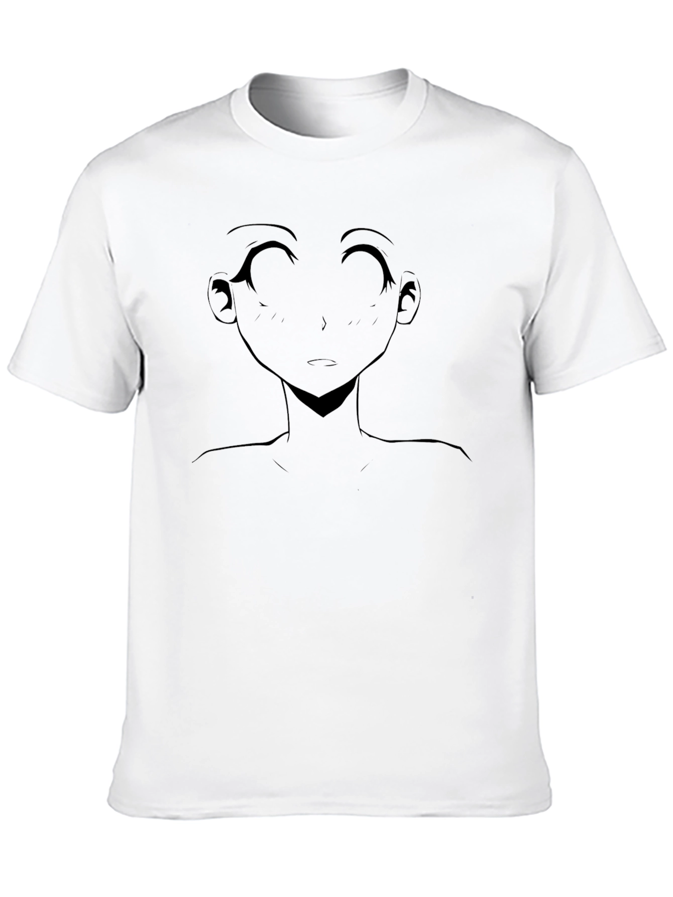 Anime Girl Graphic Black T-Shirt