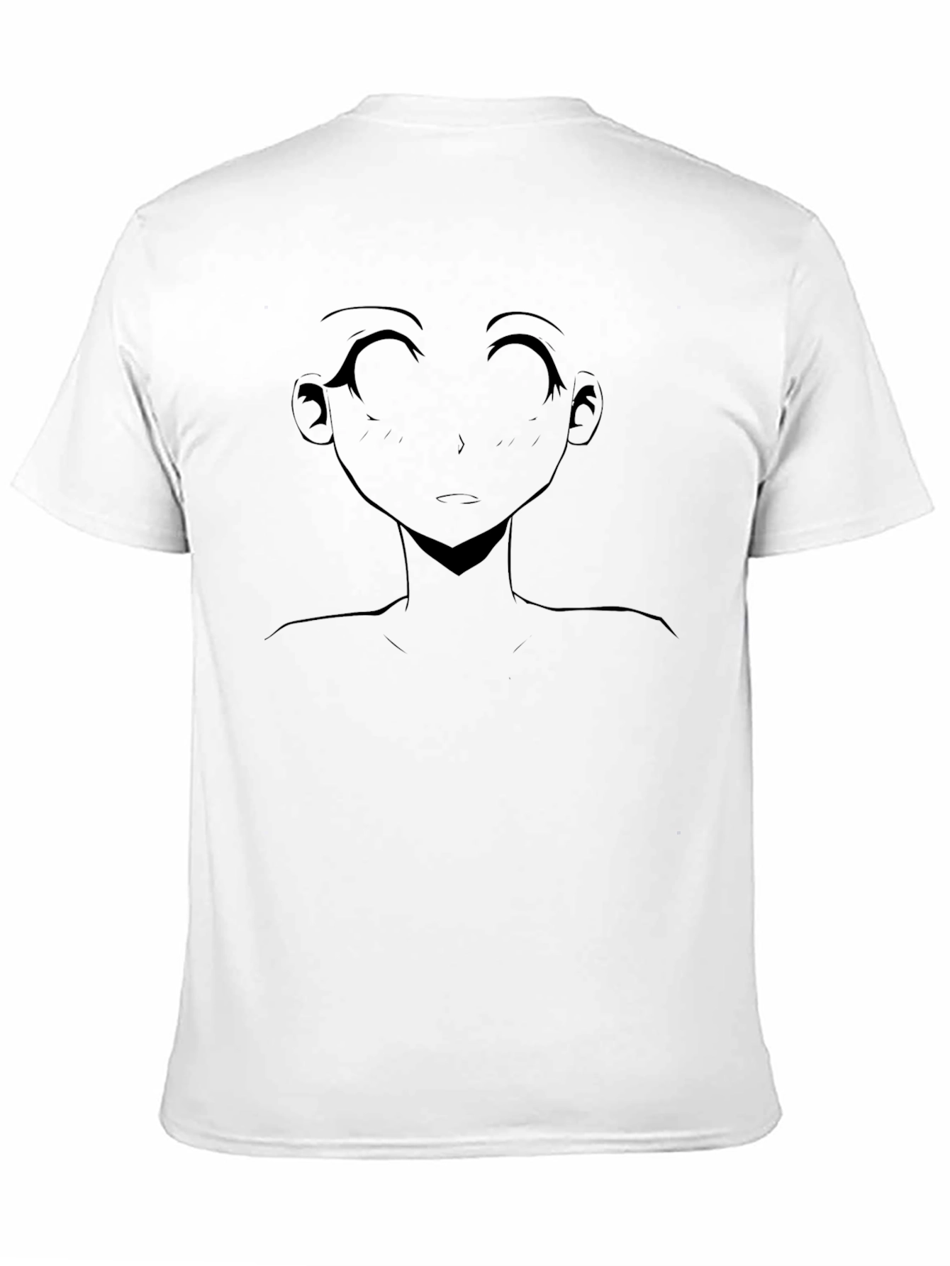 Anime Girl Graphic Black T-Shirt