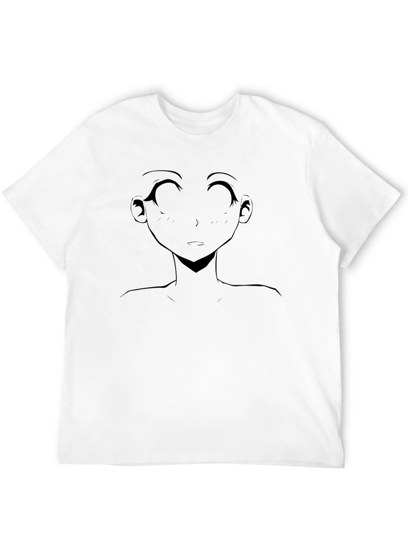 Anime Girl Graphic Black T-Shirt