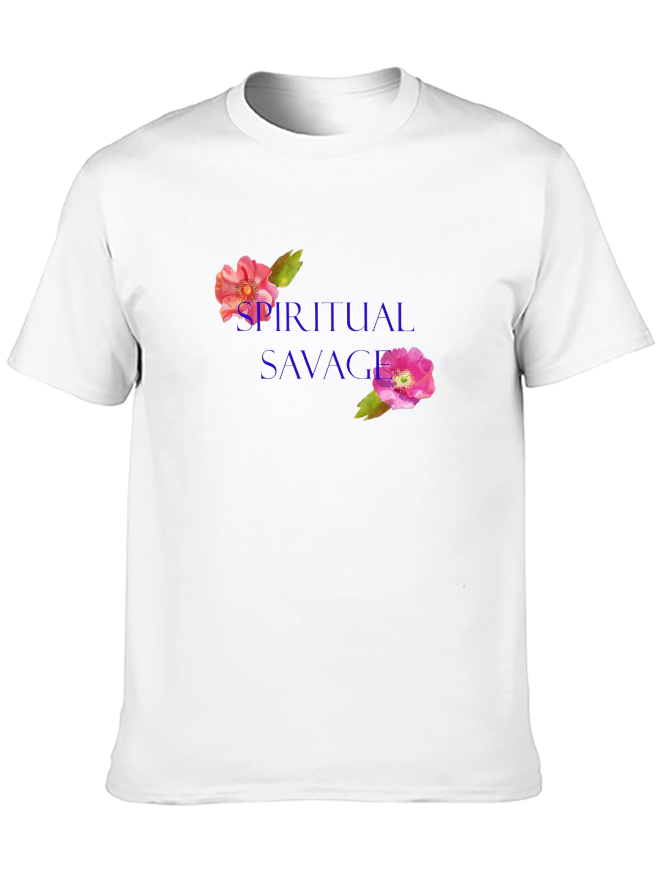 Spiritual Savage Floral T-Shirt - Black