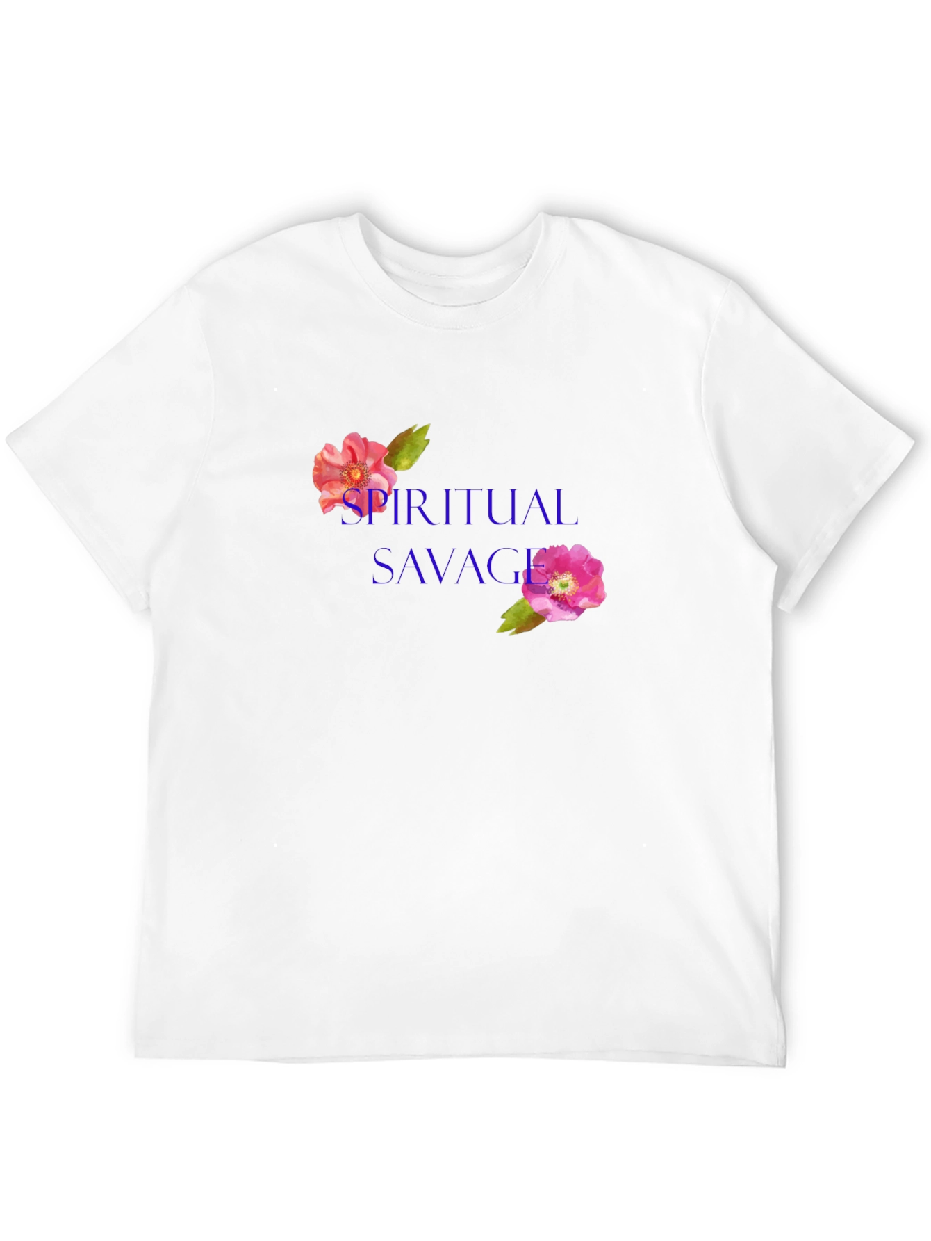 Spiritual Savage Floral T-Shirt - Black