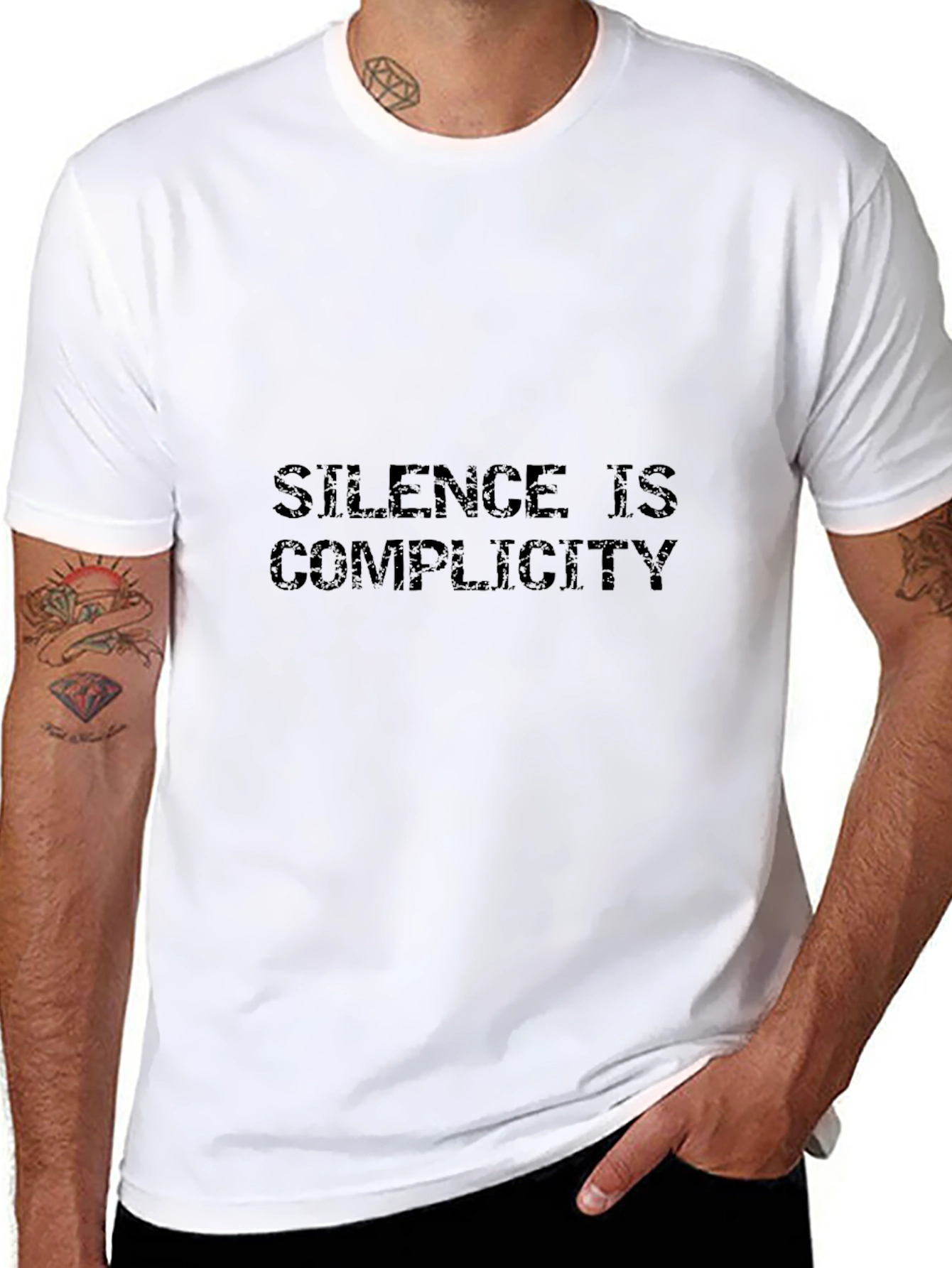 Silence Is Complicity Graphic Tee - Black