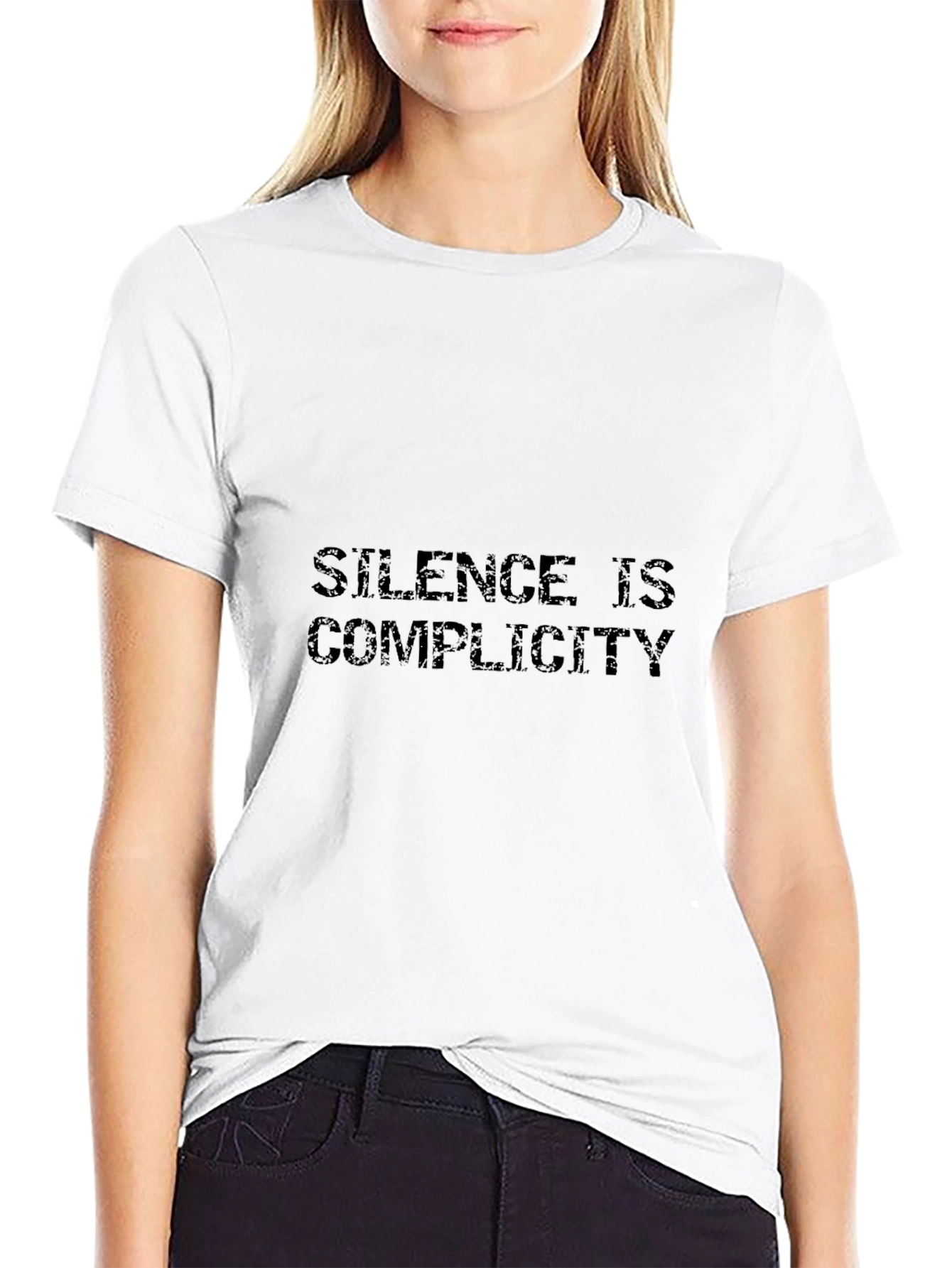 Silence Is Complicity Graphic Tee - Black