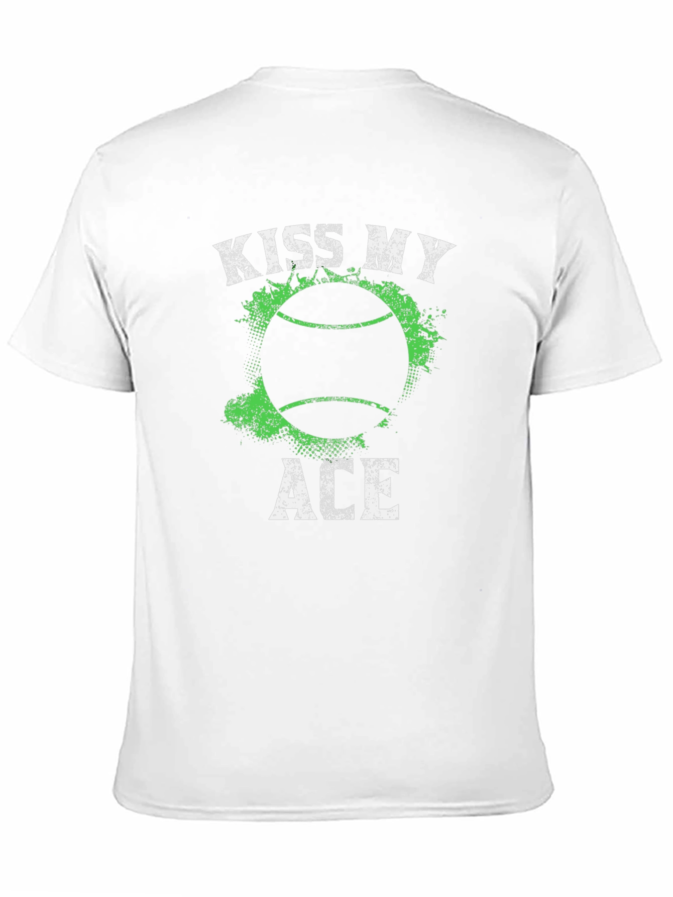 Kiss My Ace Tennis T-Shirt - Black Graphic Tee