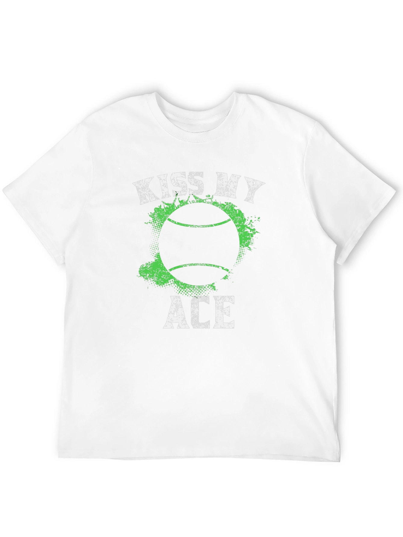 Kiss My Ace Tennis T-Shirt - Black Graphic Tee