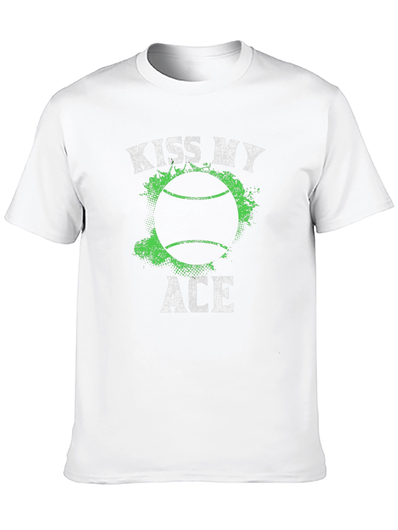 Kiss My Ace Tennis T-Shirt - Black Graphic Tee