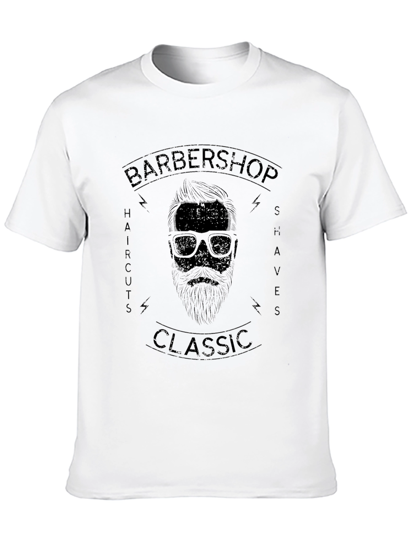 Classic Barbershop Graphic Print T-Shirt