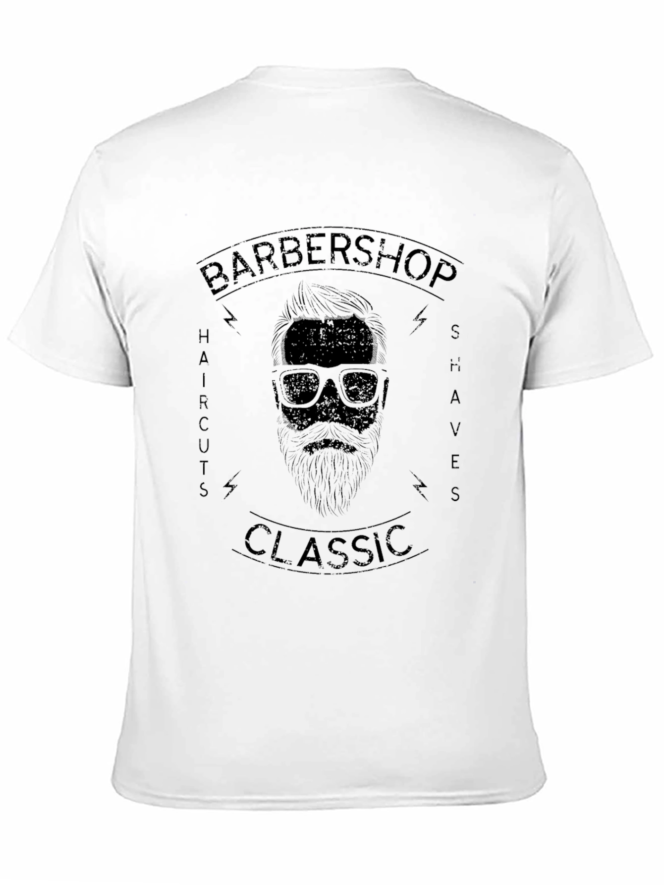 Classic Barbershop Graphic Print T-Shirt