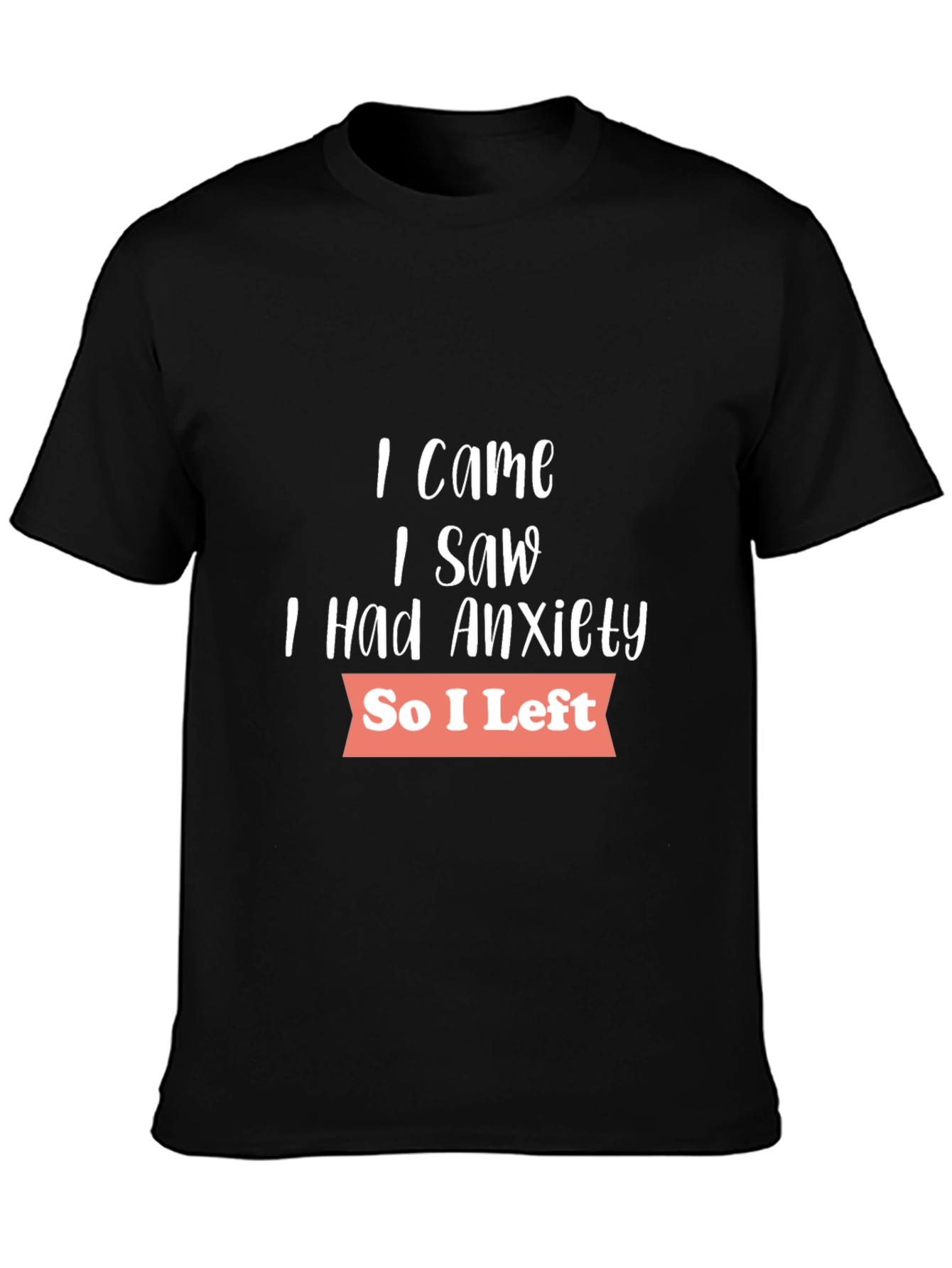 Anxiety Graphic T-Shirt - Soft Cotton Blend Casual Wear