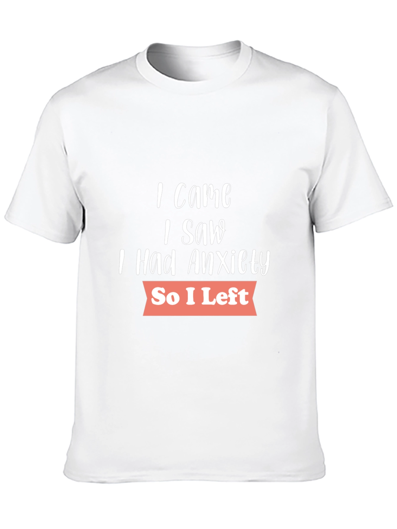 Anxiety Graphic T-Shirt - Soft Cotton Blend Casual Wear