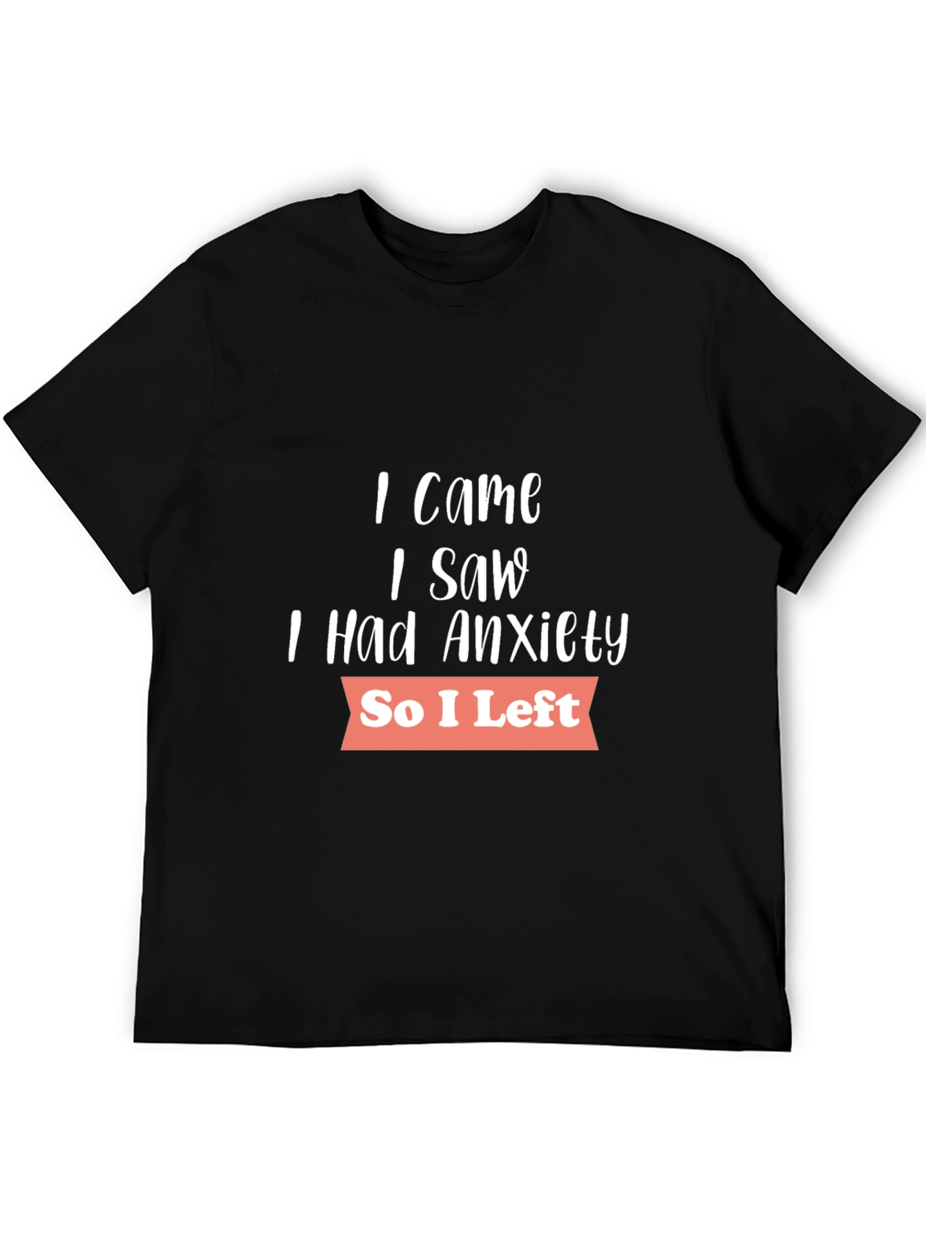 Anxiety Graphic T-Shirt - Soft Cotton Blend Casual Wear