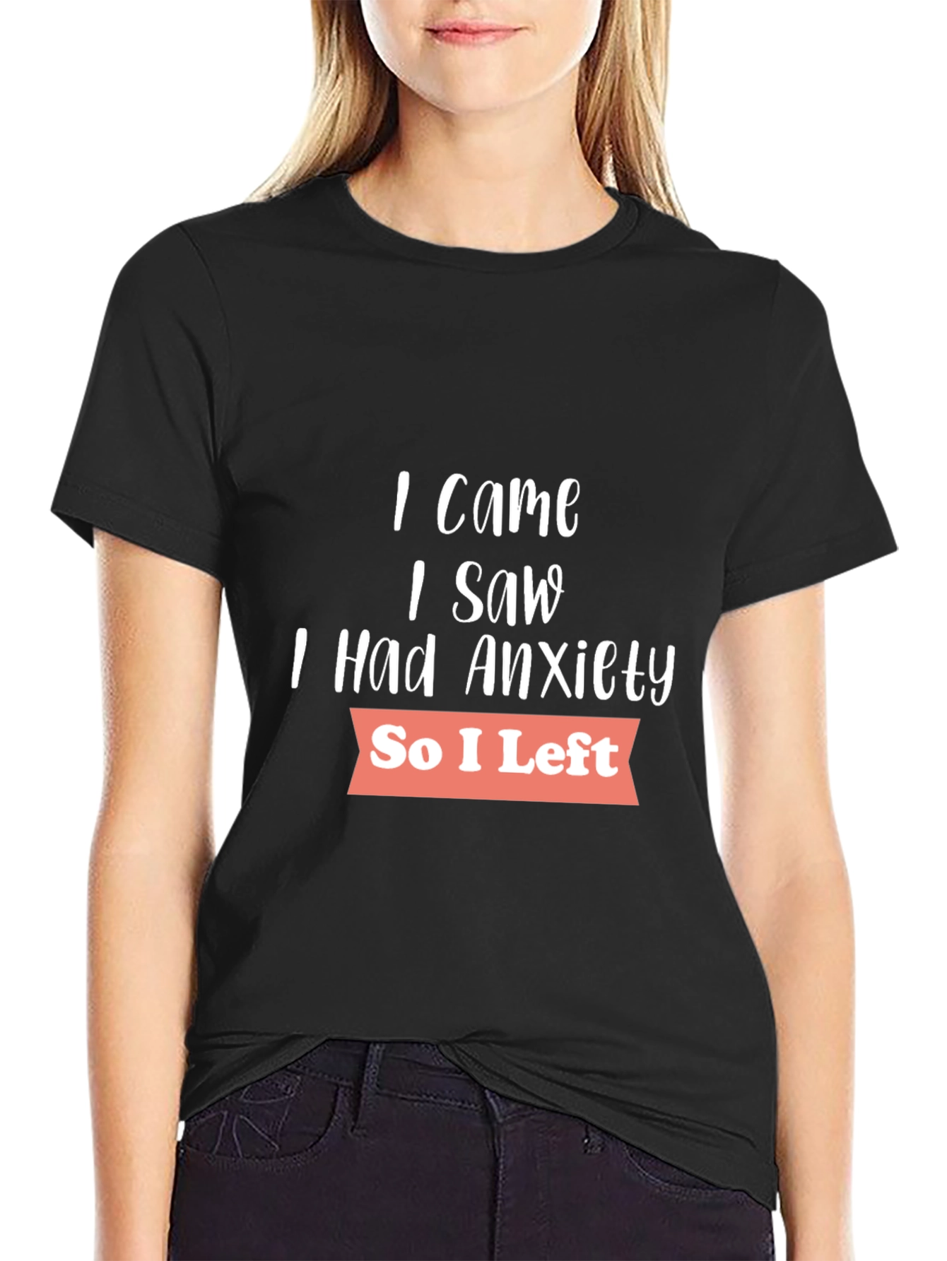 Anxiety Graphic T-Shirt - Soft Cotton Blend Casual Wear