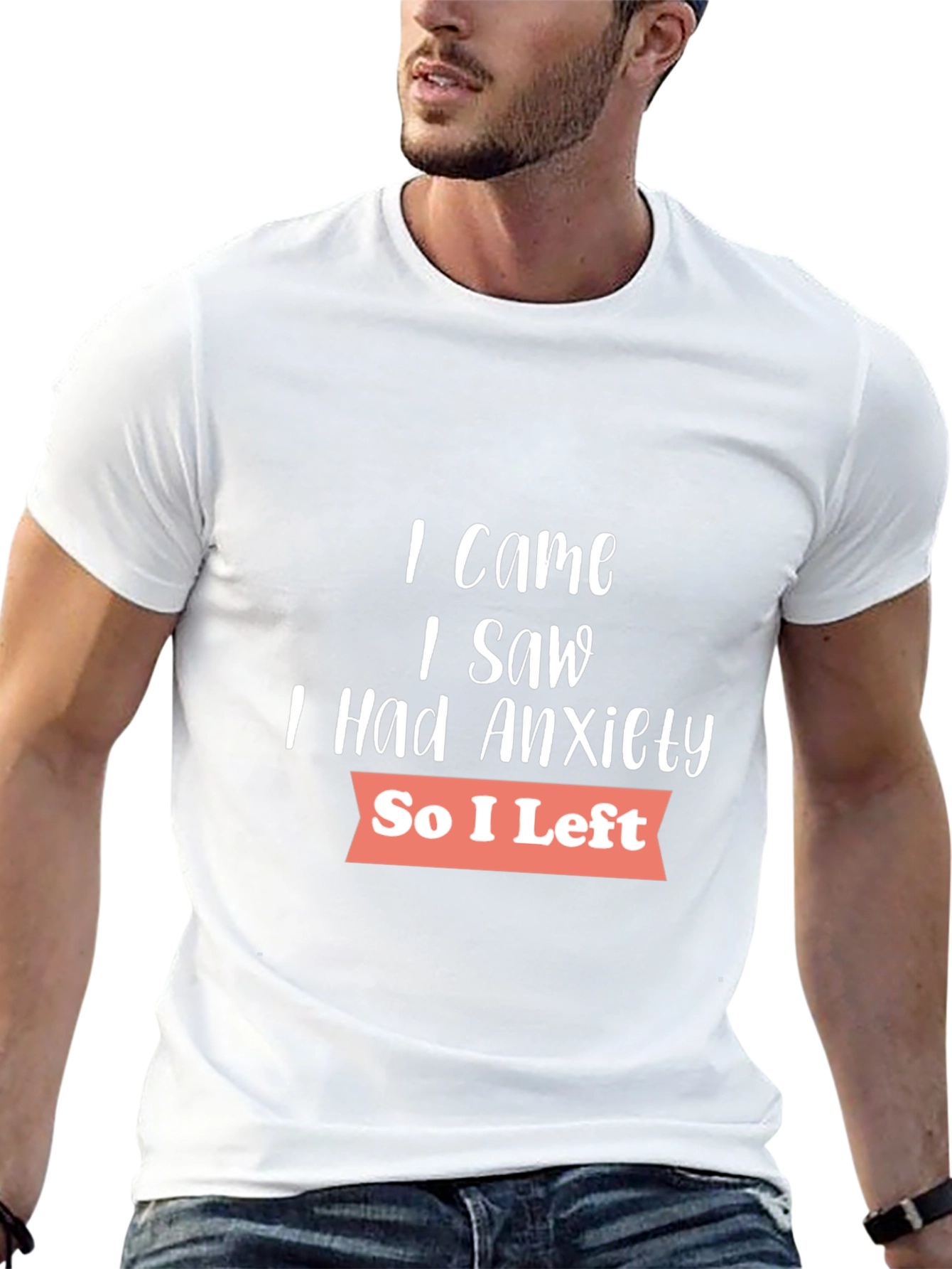 Anxiety Graphic T-Shirt - Soft Cotton Blend Casual Wear