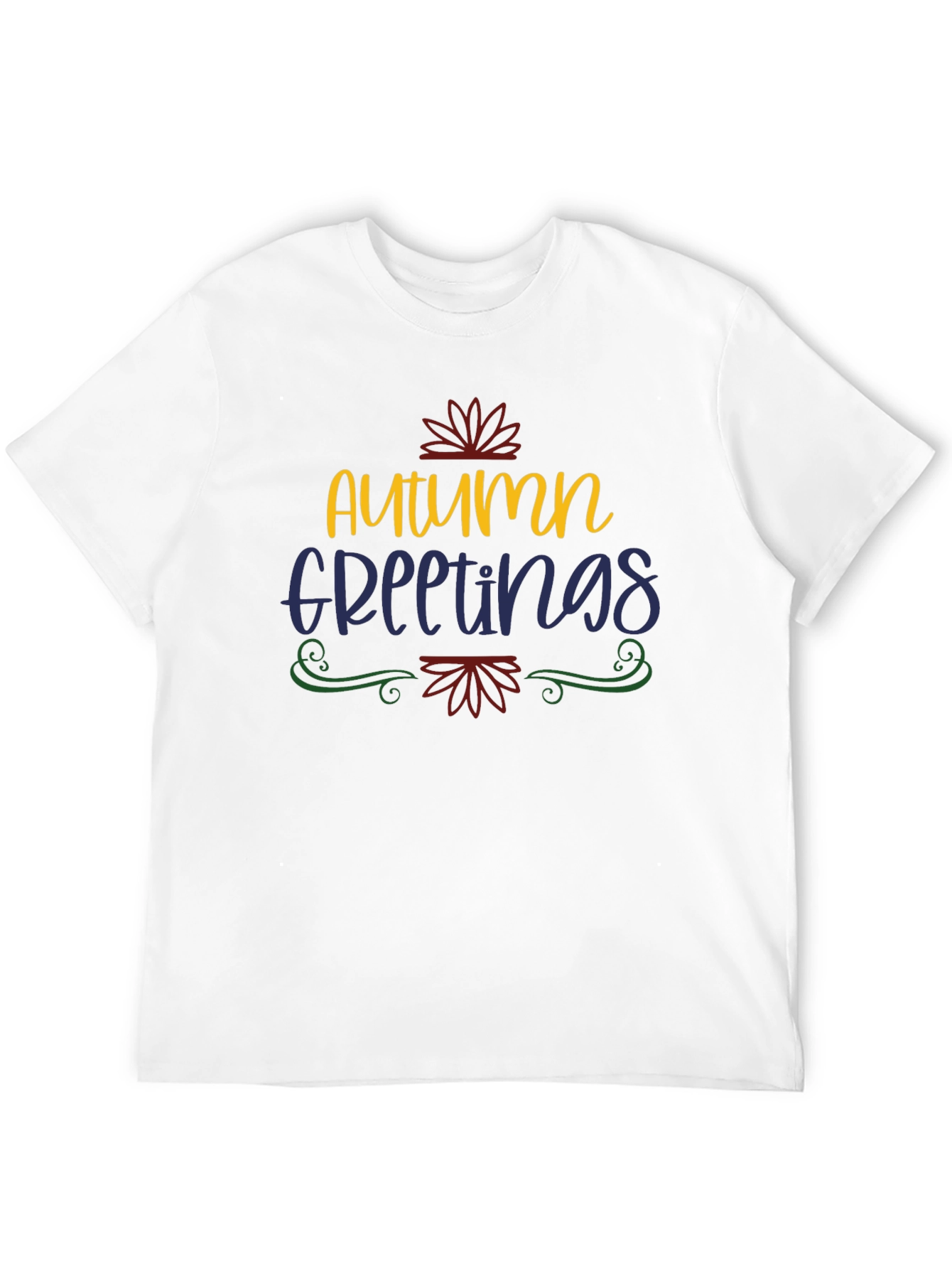 Autumn Greetings Graphic Tee - Fall Season Shirt