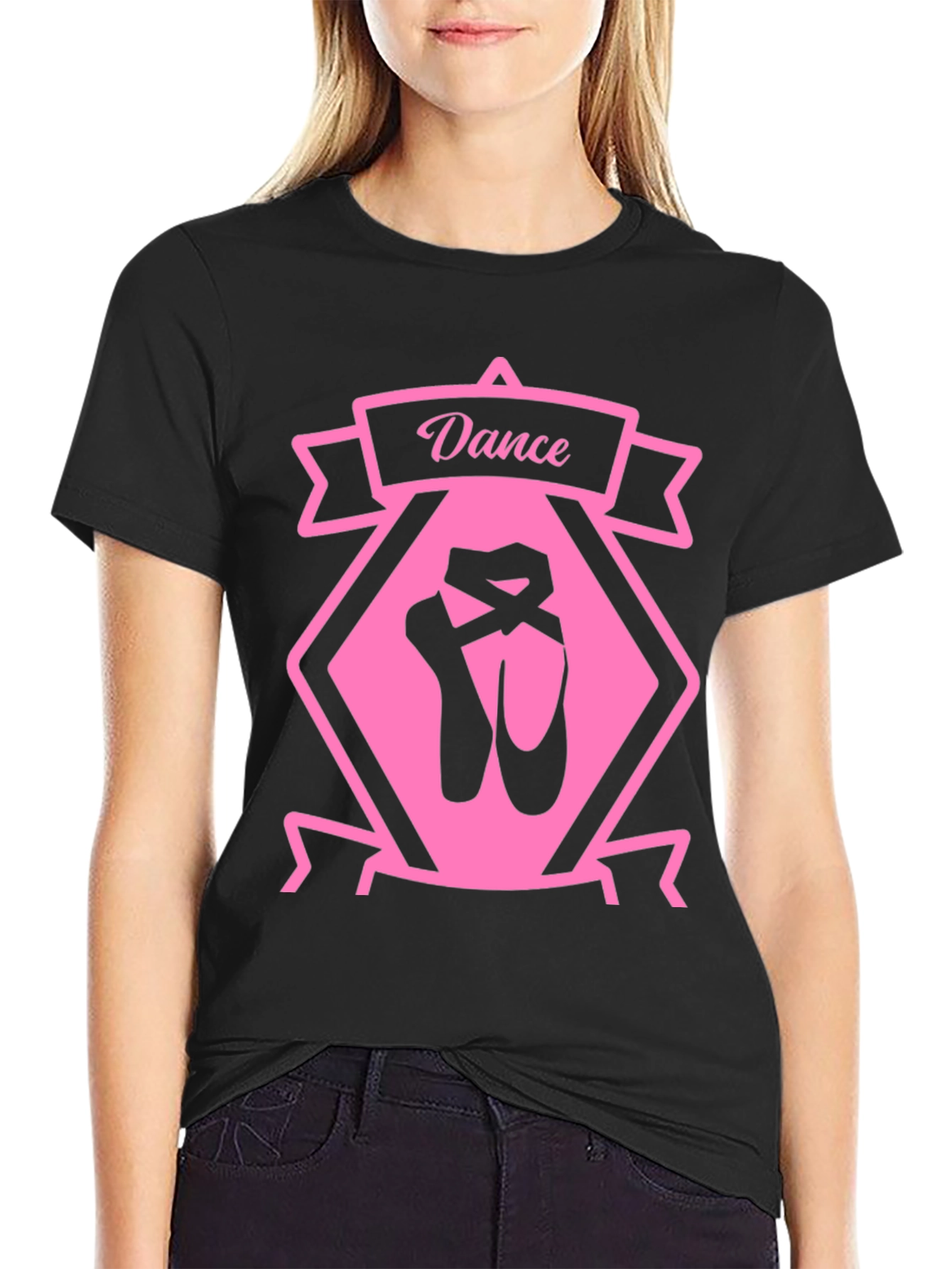 Dance Ballet T-Shirt - Pink Graphic
