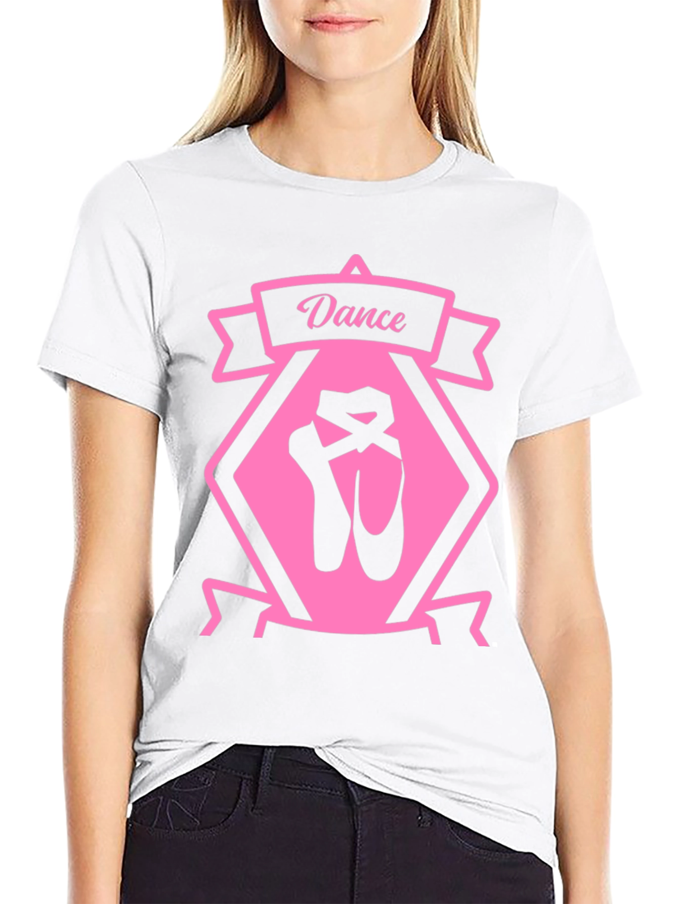 Dance Ballet T-Shirt - Pink Graphic