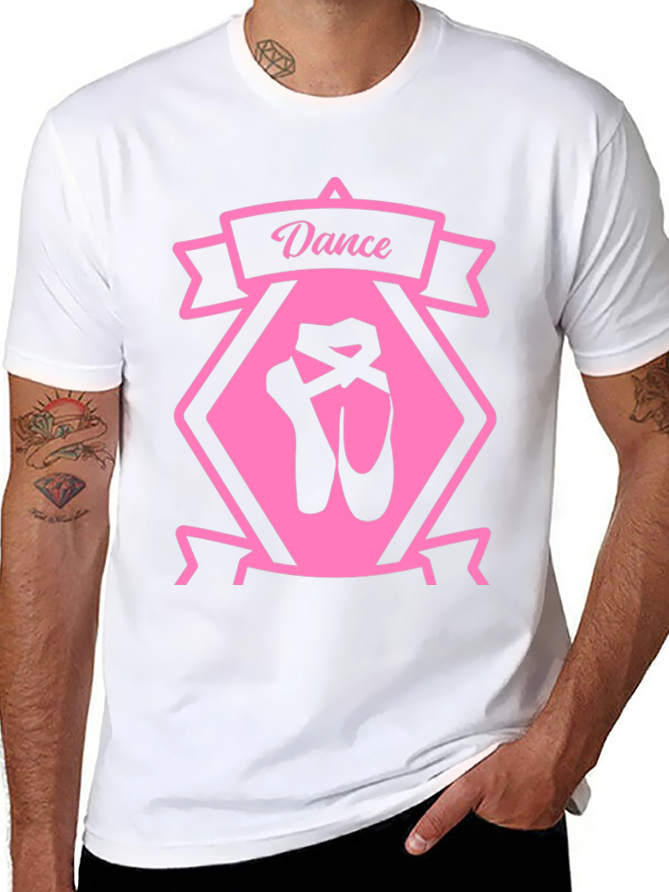 Dance Ballet T-Shirt - Pink Graphic