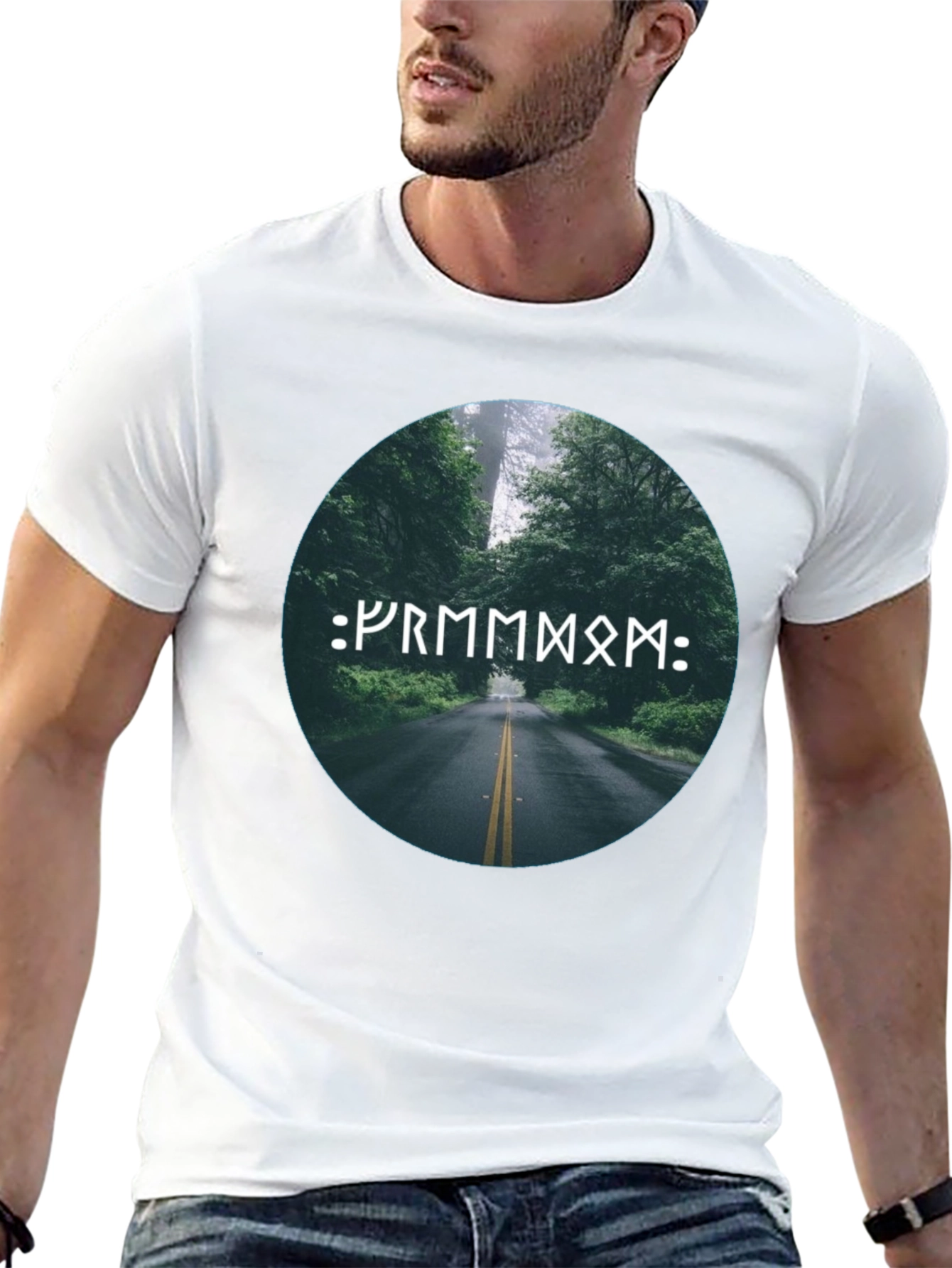 Nature Road Rune Black T-Shirt