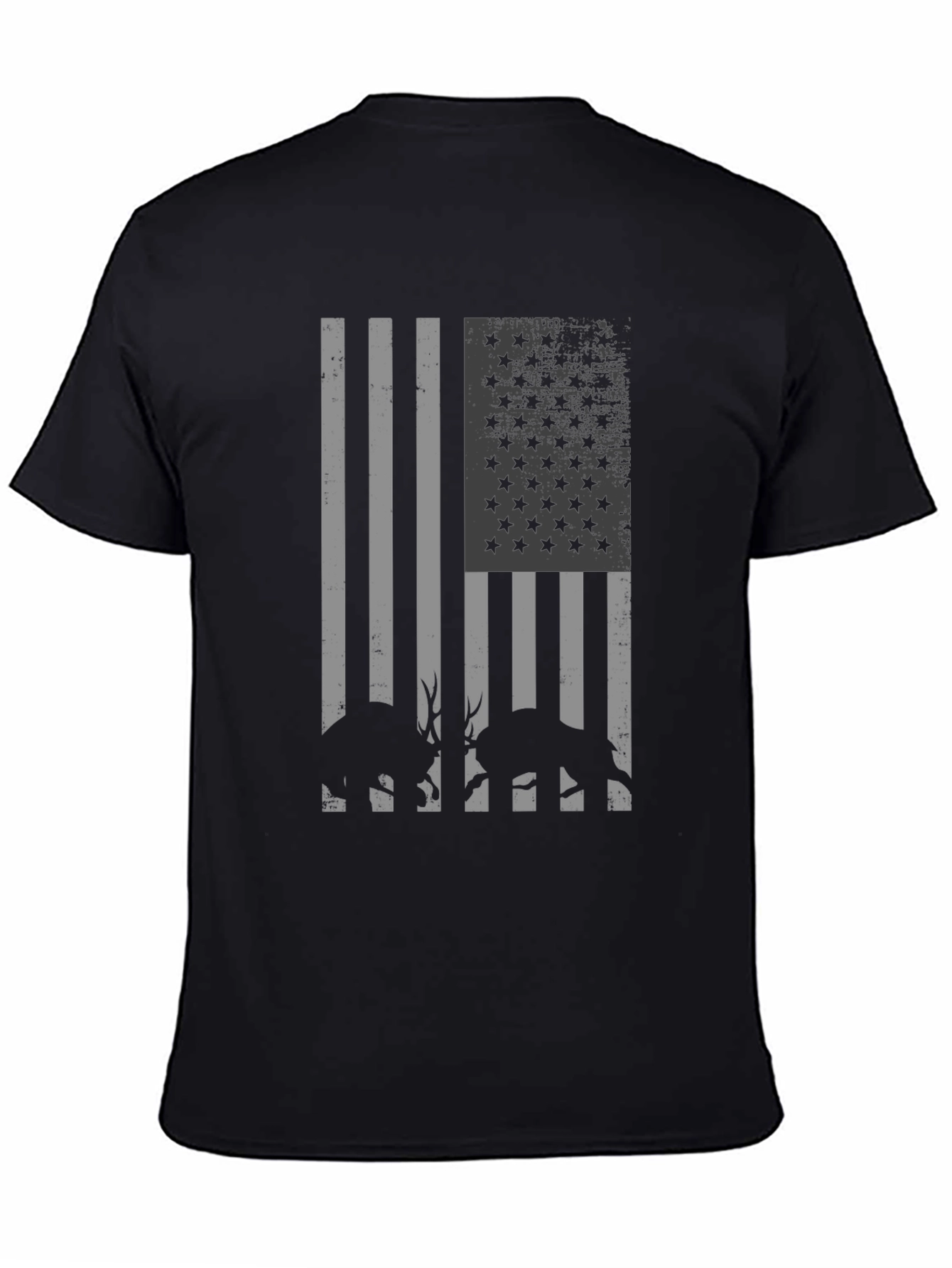 American Flag Deer Hunting T-Shirt