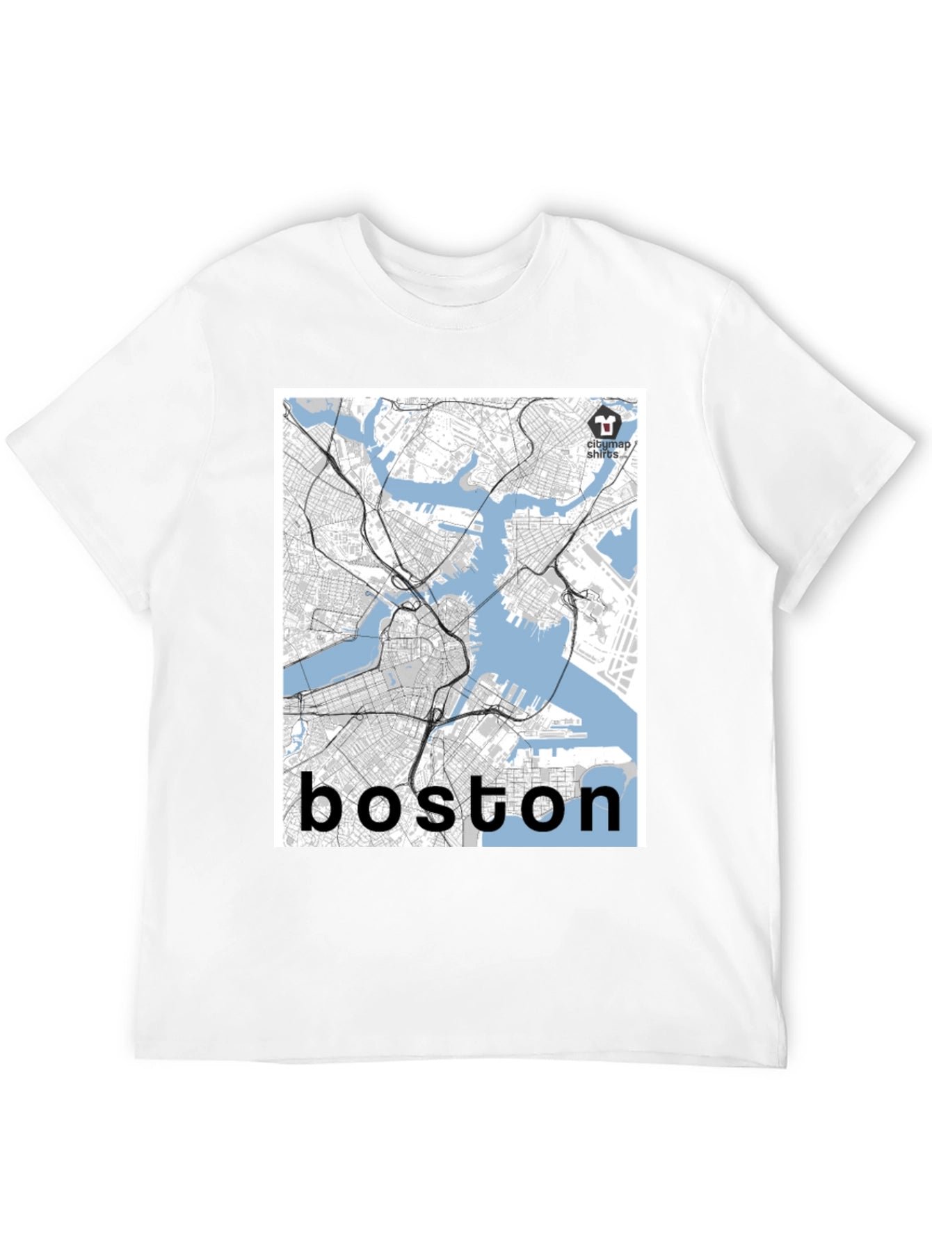 Boston Map T-Shirt - Cityscape Tee