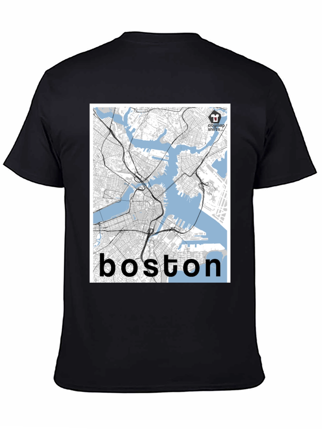 Boston Map T-Shirt - Cityscape Tee