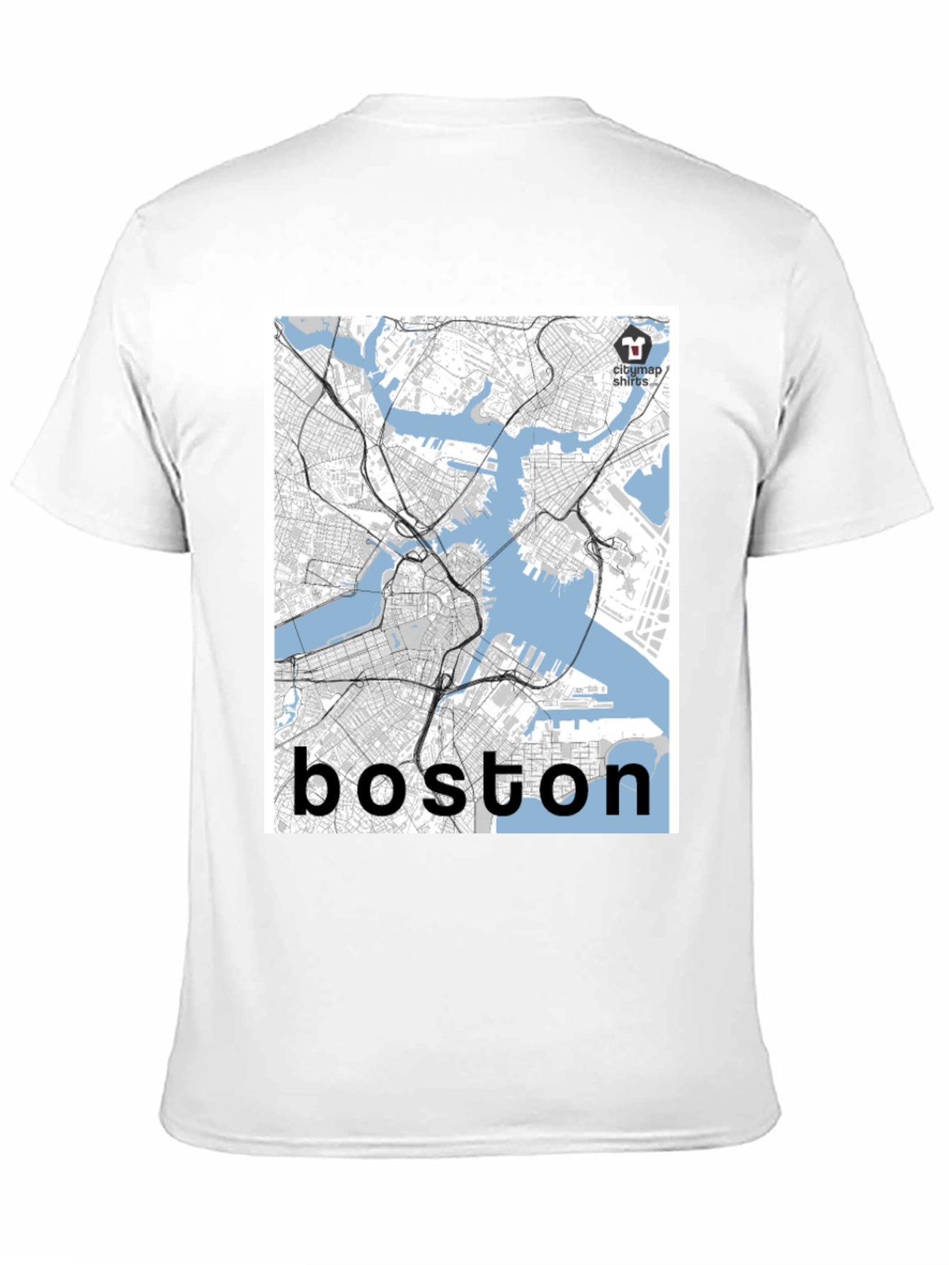 Boston Map T-Shirt - Cityscape Tee