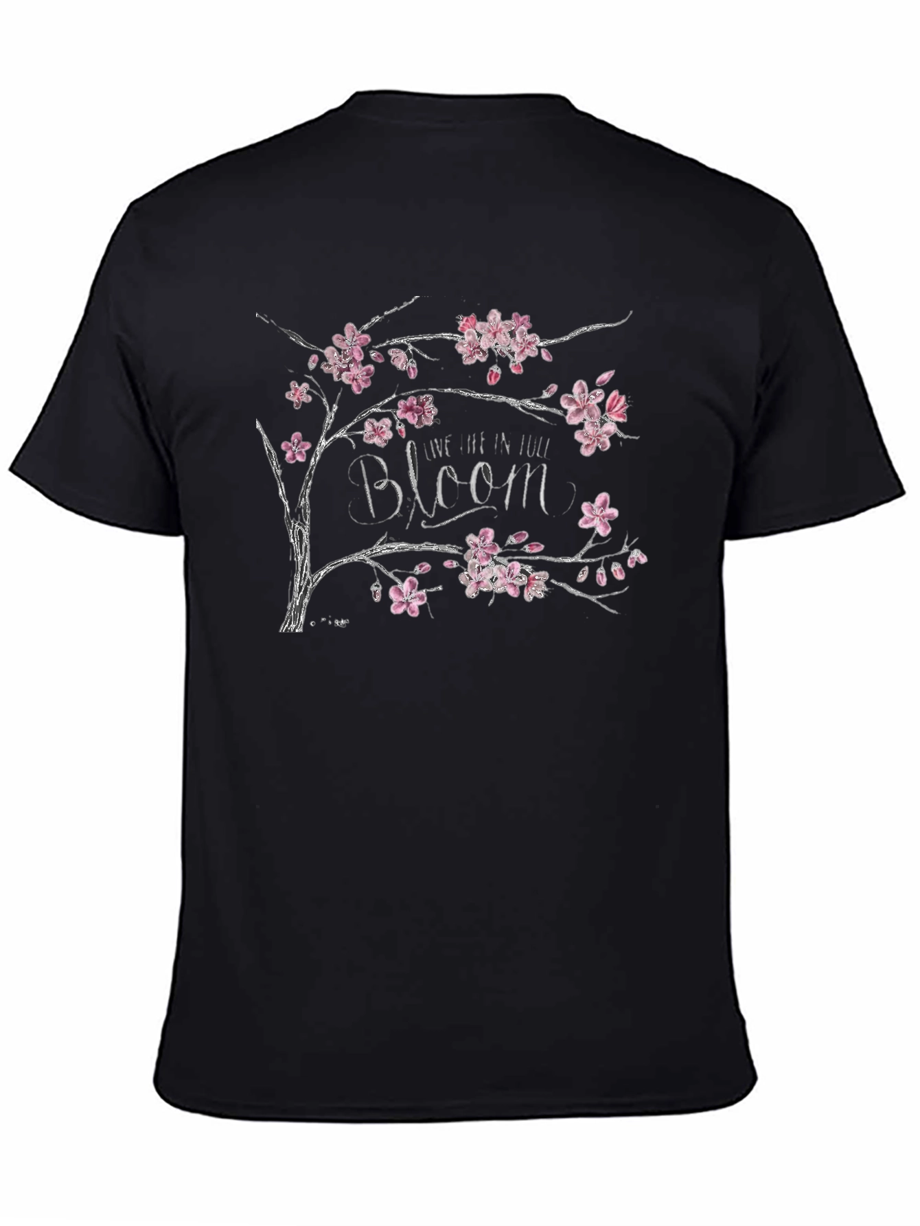 Full Bloom Black Graphic Tee