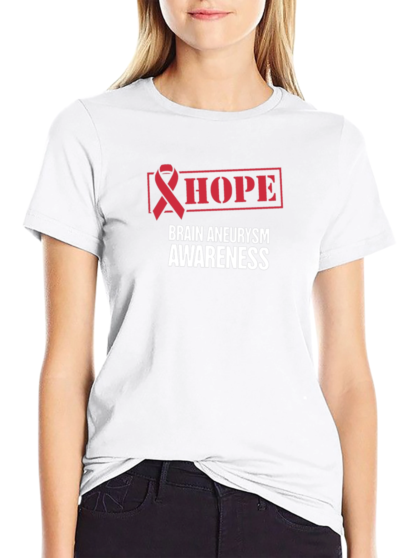 Brain Aneurysm Awareness Hope Ribbon T-Shirt
