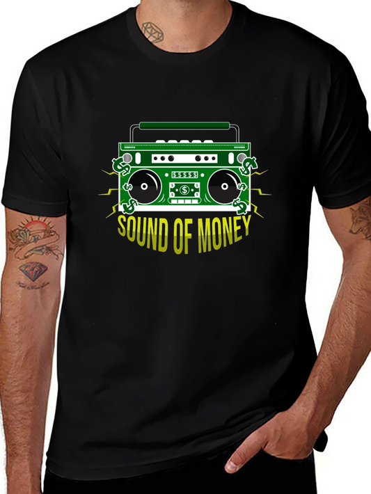 Sound of Money Boombox Graphic Tee - Black