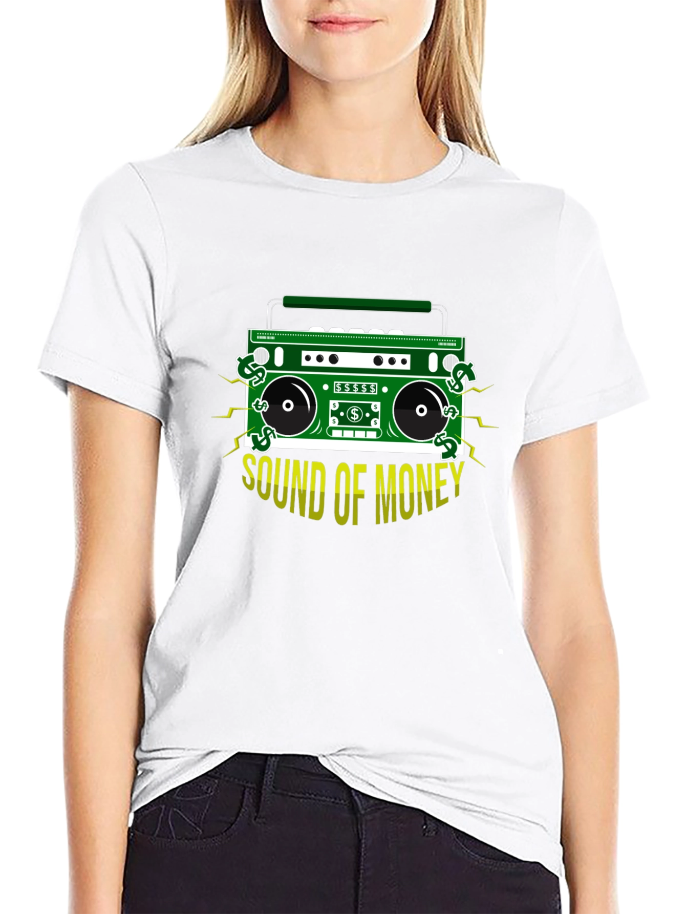 Sound of Money Boombox Graphic Tee - Black