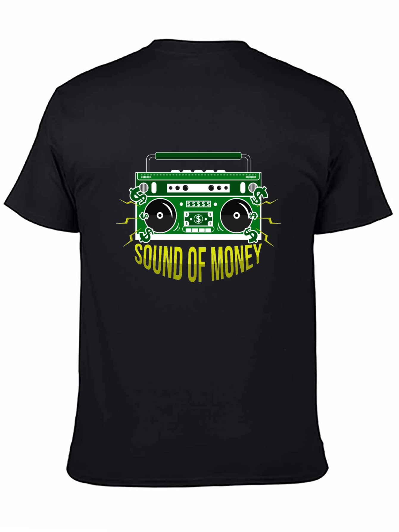 Sound of Money Boombox Graphic Tee - Black
